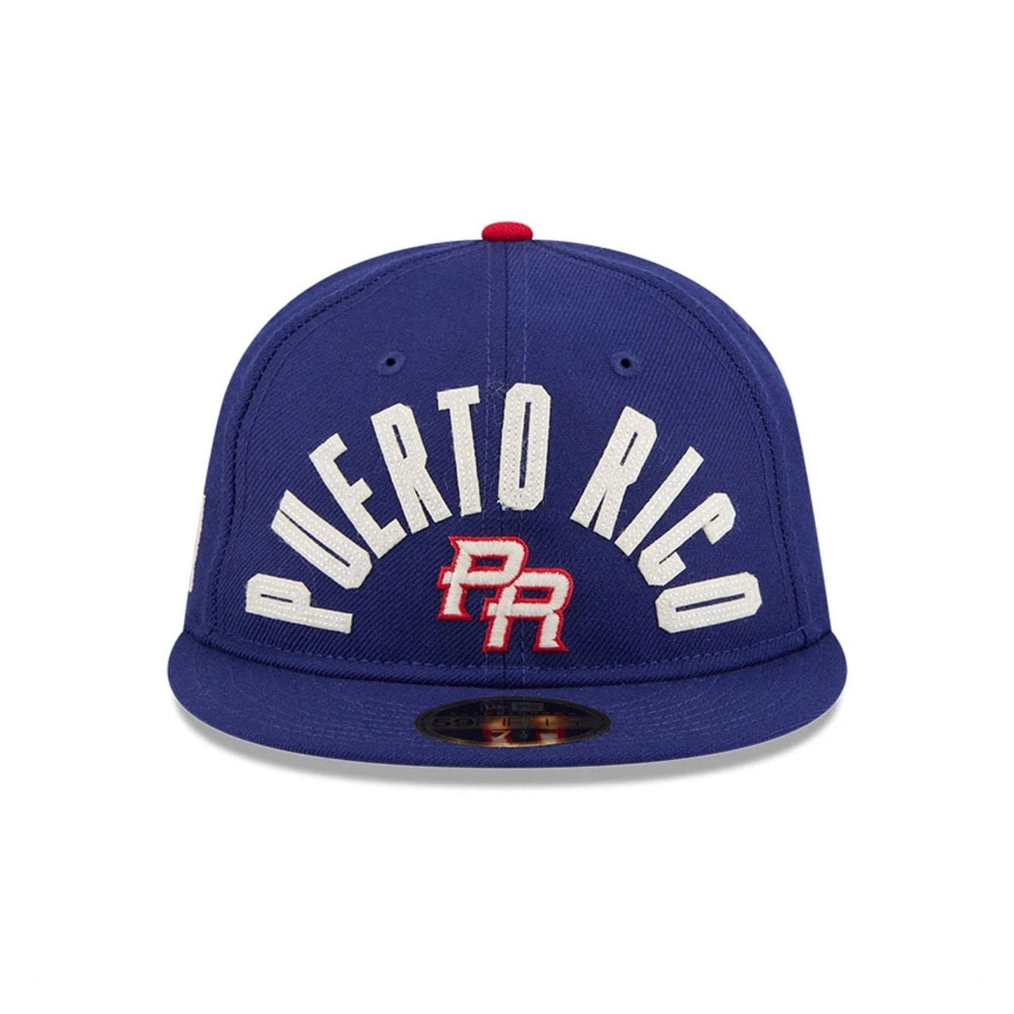 WBC Puerto Rico Classical Script Blue Retro Crown 59FIFTY Fitted Cap