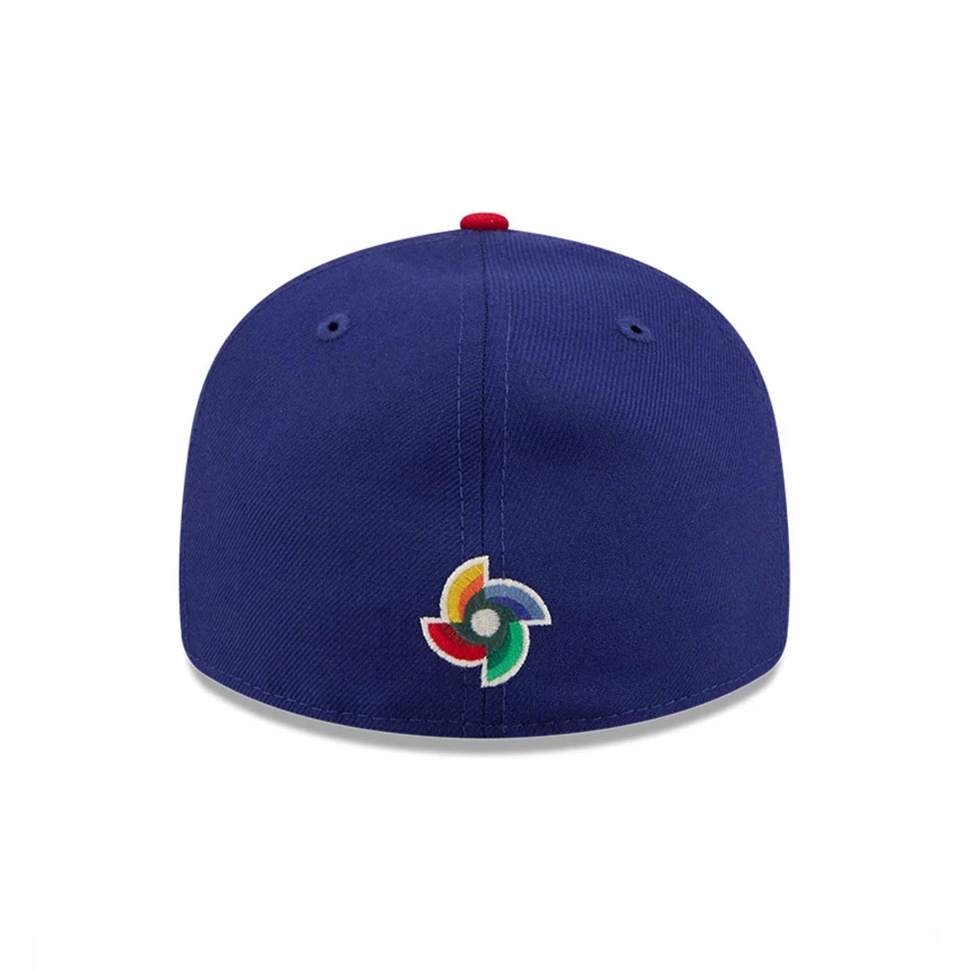 WBC Puerto Rico Classical Script Blue Retro Crown 59FIFTY Fitted Cap