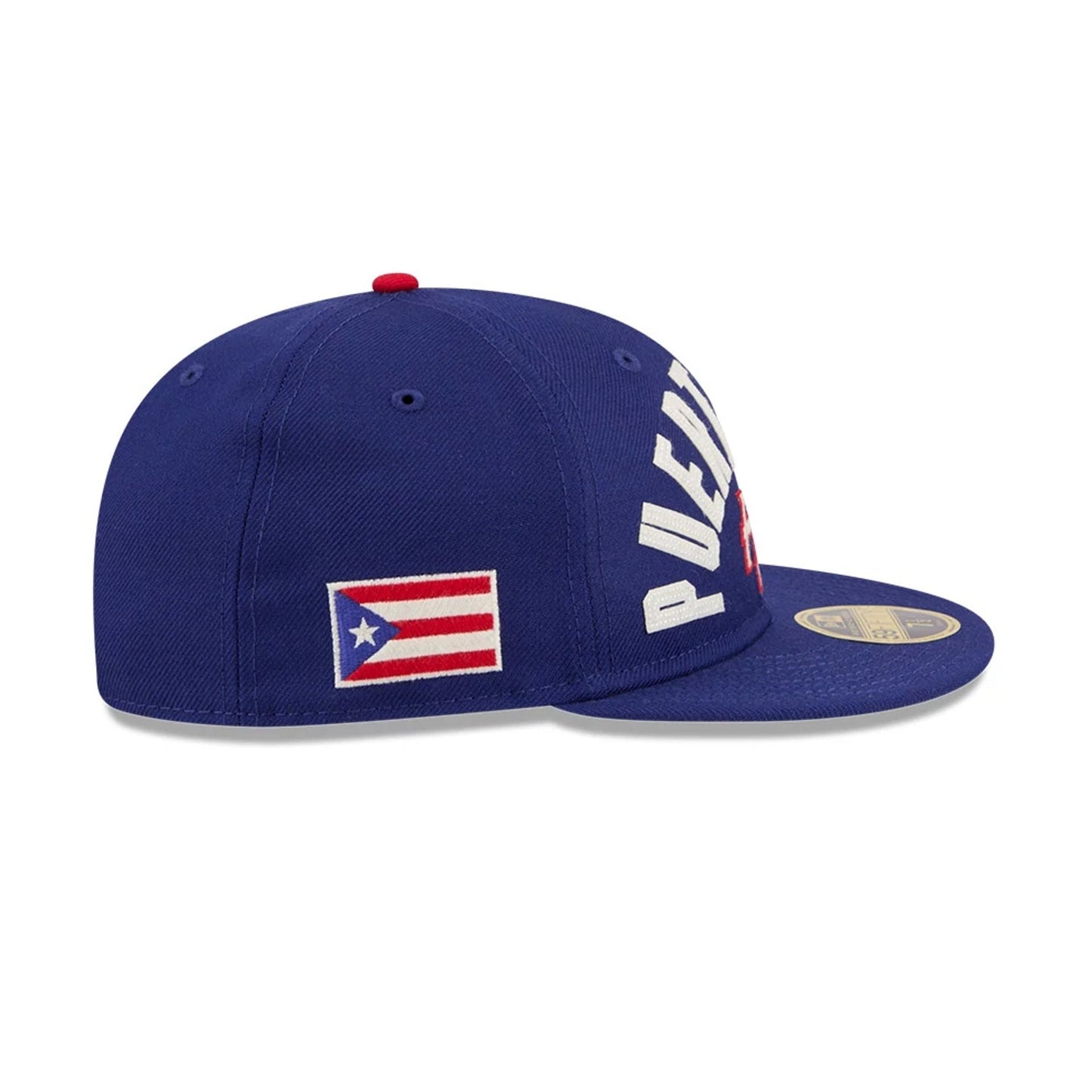 WBC Puerto Rico Classical Script Blue Retro Crown 59FIFTY Fitted Cap