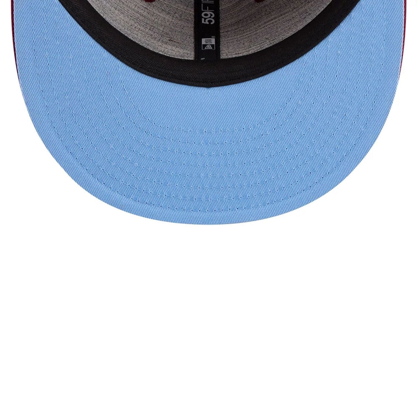 WBC Venezuela Classical Script Dark Red Retro Crown 59FIFTY Fitted Cap