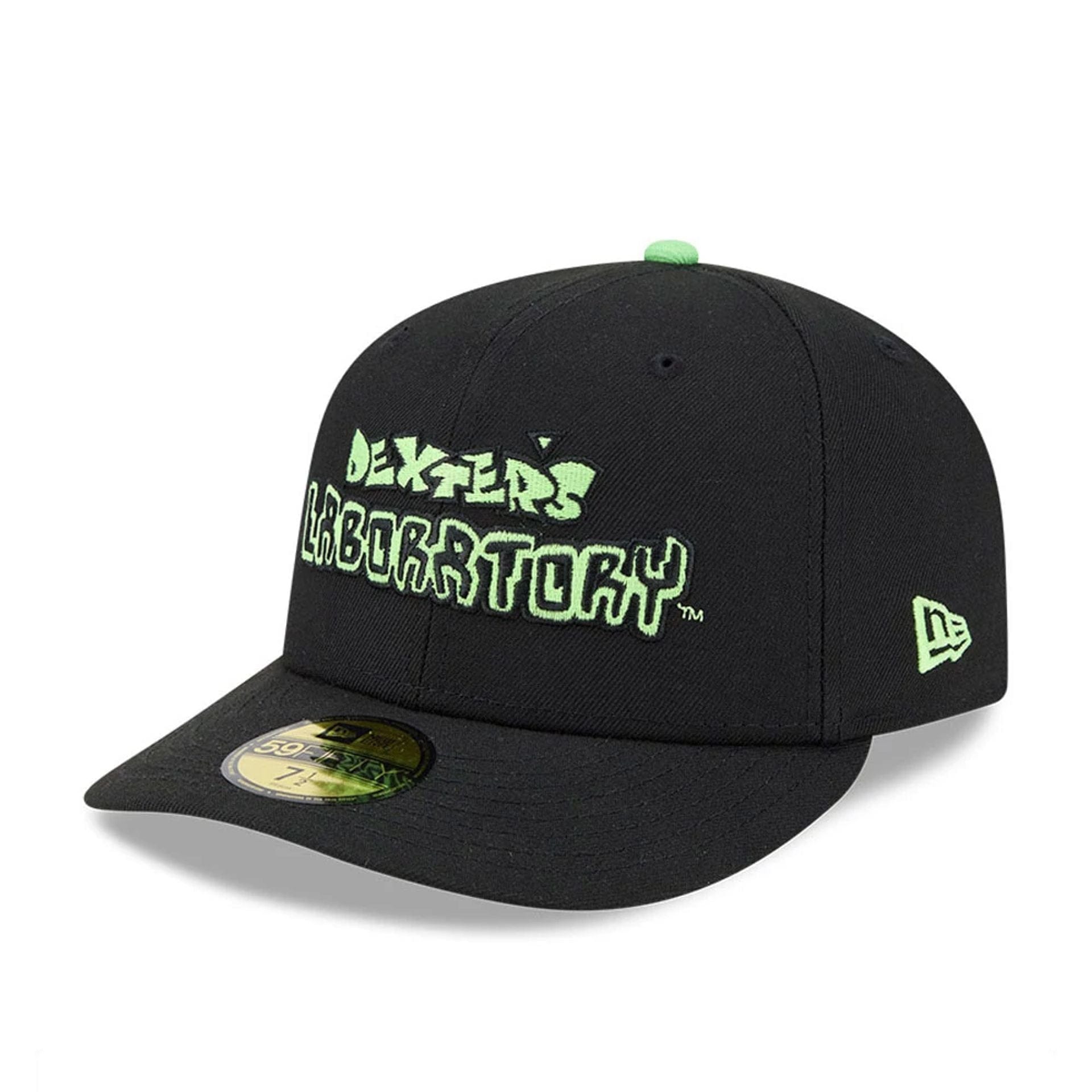 Warner Bros Logo Dexter's Laboratory Black 59FIFTY Fitted Cap