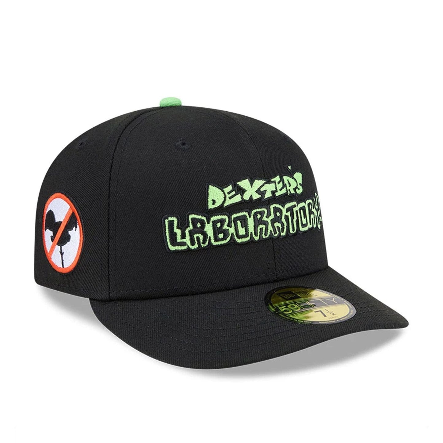 Warner Bros Logo Dexter's Laboratory Black 59FIFTY Fitted Cap