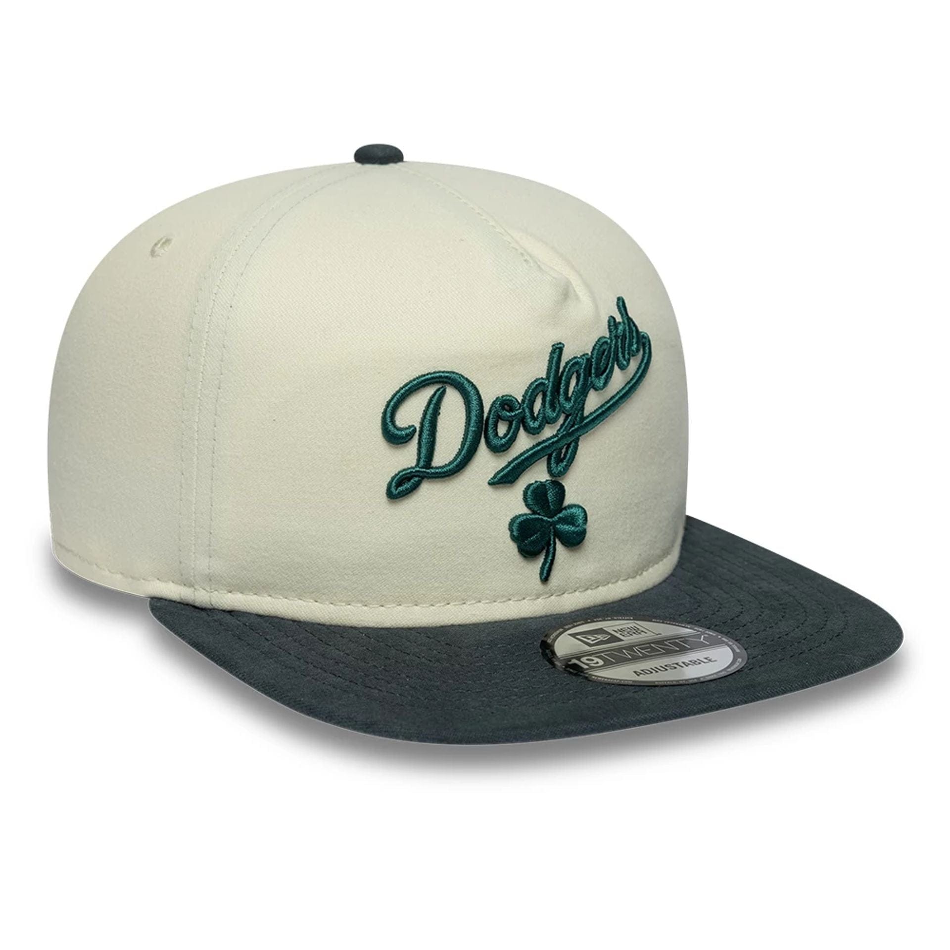 LA Dodgers MLB Metallic Logo Cream 19TWENTY Adjustable Cap