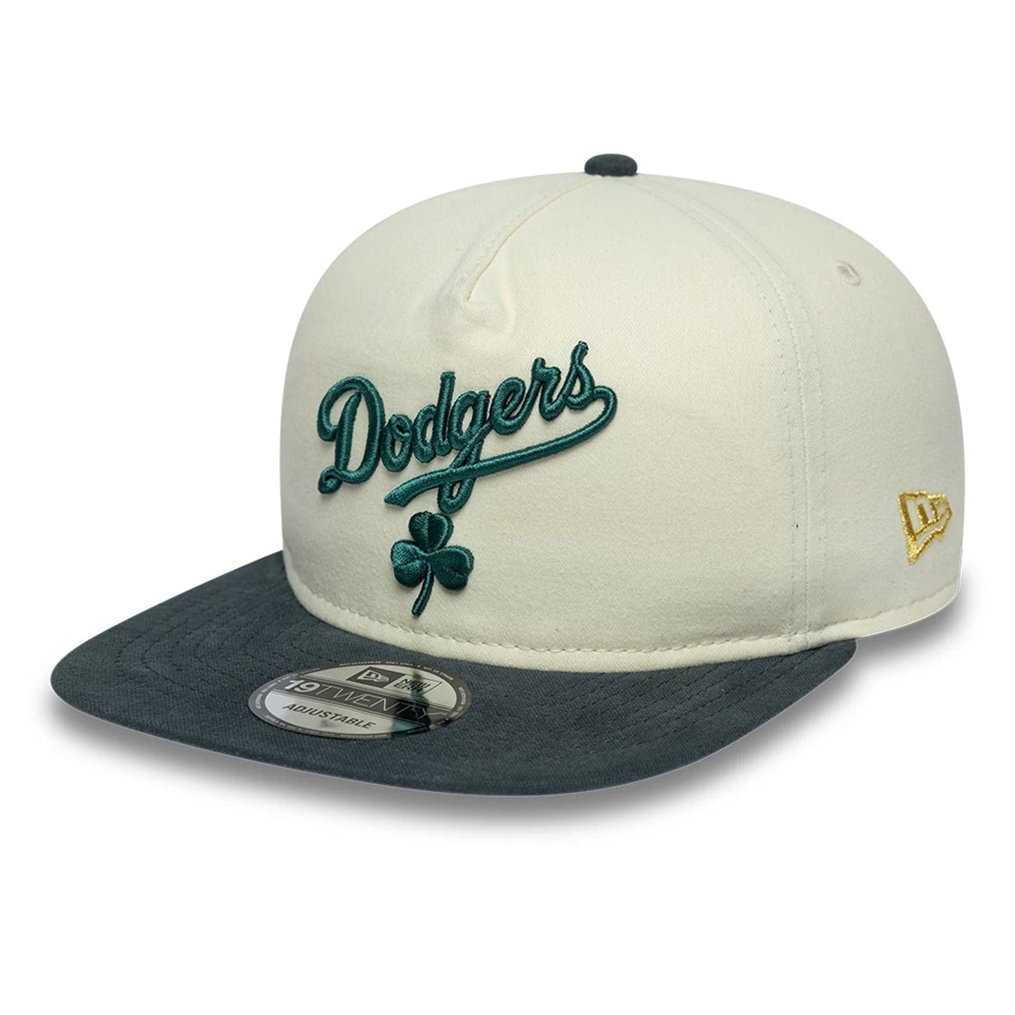 LA Dodgers MLB Metallic Logo Cream 19TWENTY Adjustable Cap