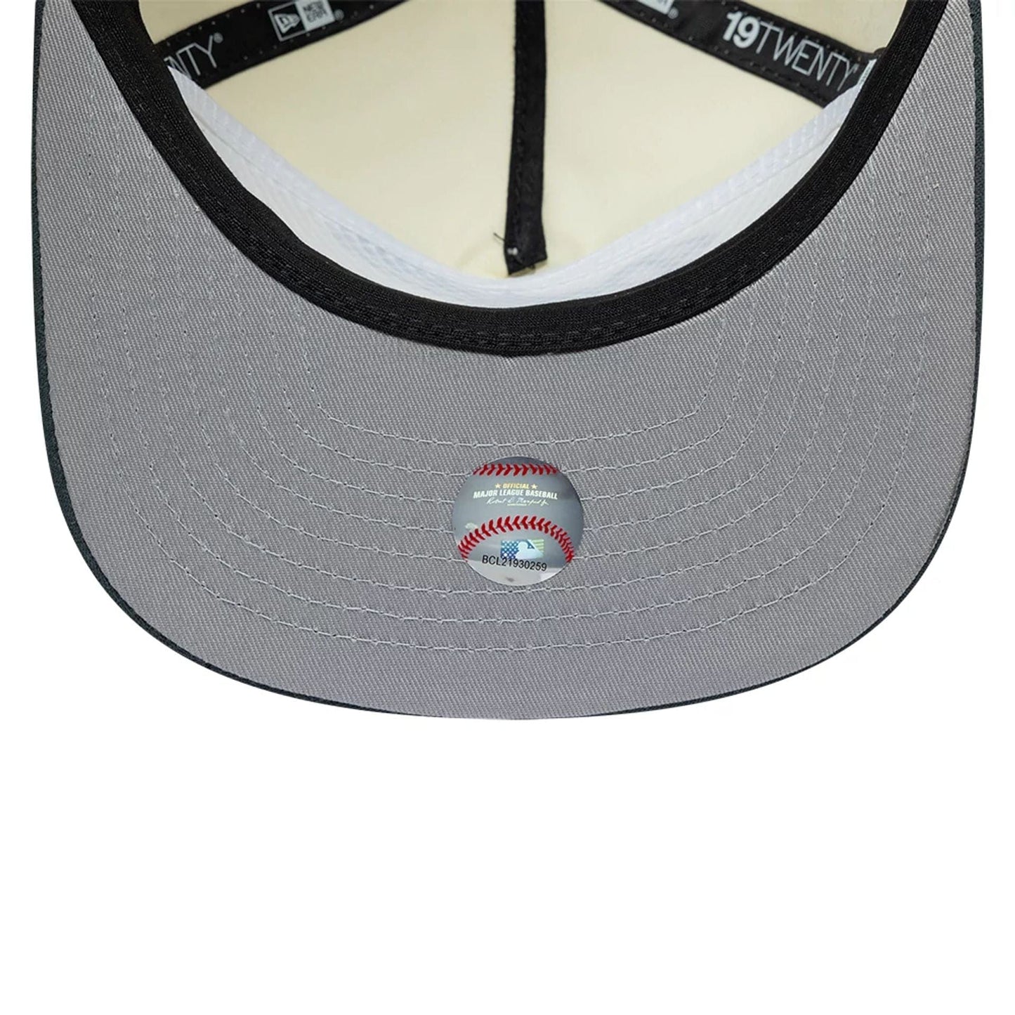 LA Dodgers MLB Metallic Logo Cream 19TWENTY Adjustable Cap