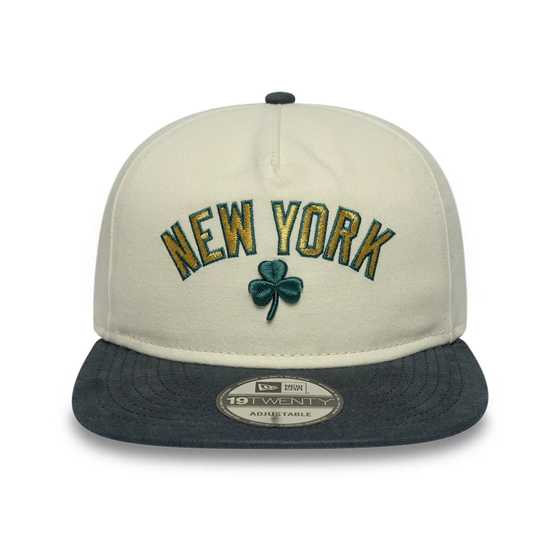 New York Yankees MLB Metallic Logo Cream 19TWENTY Adjustable Cap