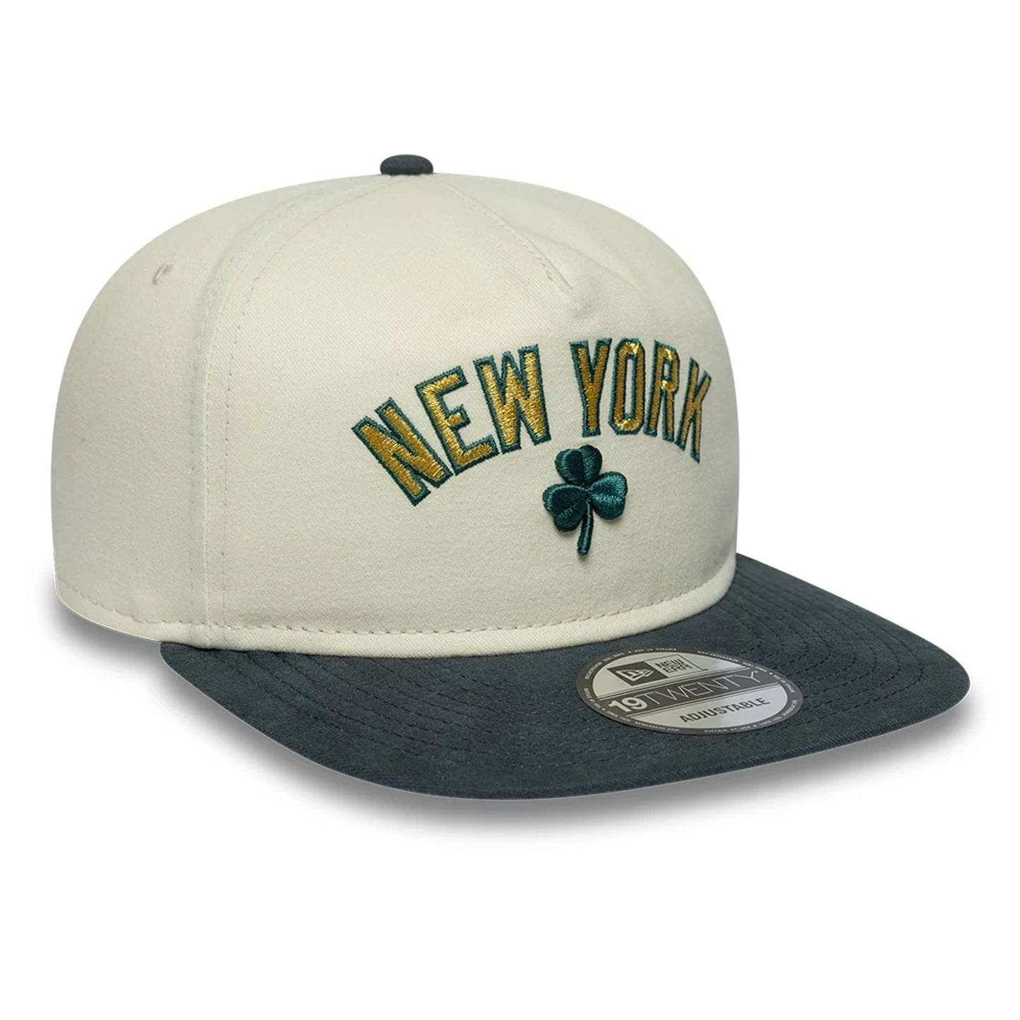 New York Yankees MLB Metallic Logo Cream 19TWENTY Adjustable Cap
