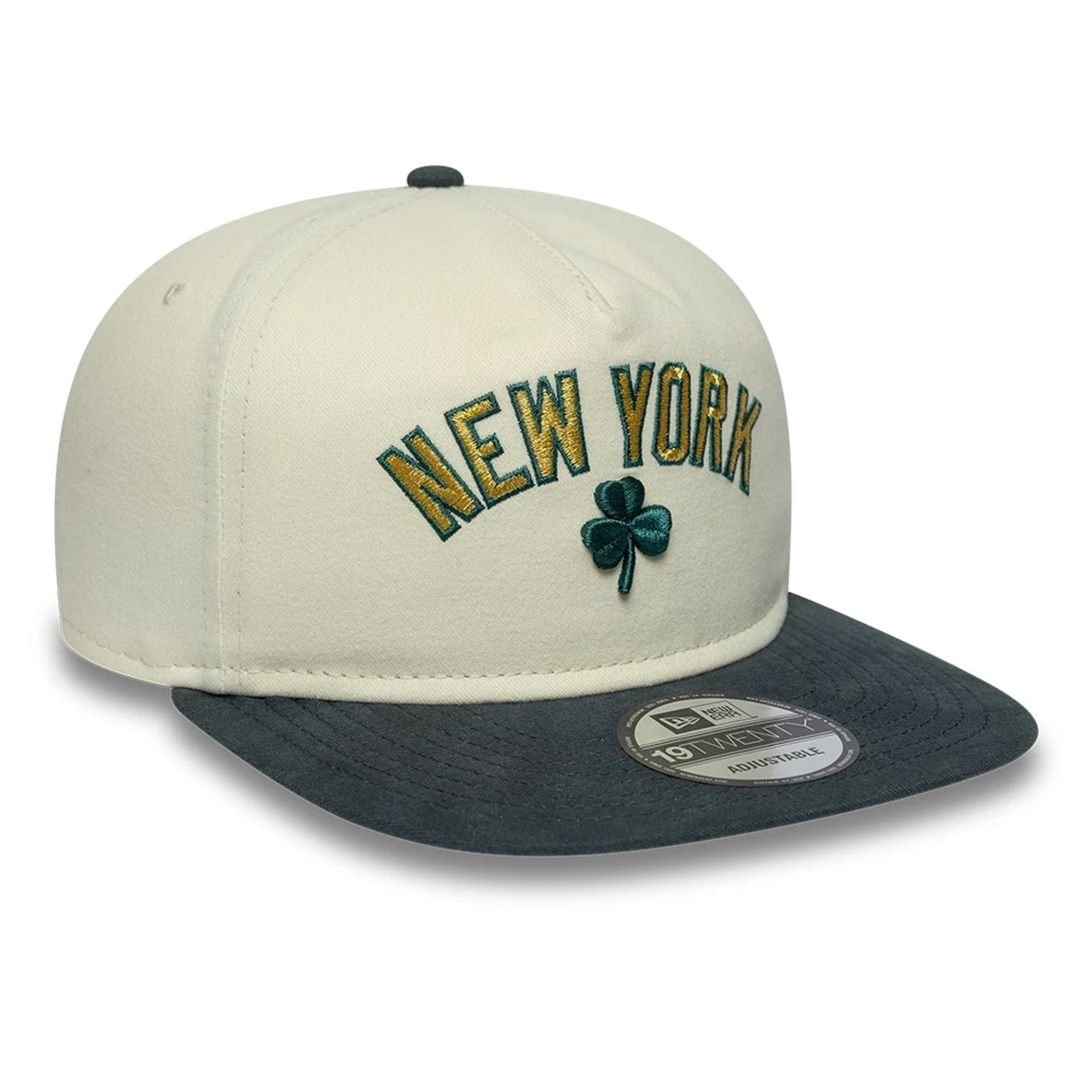 New York Yankees MLB Metallic Logo Cream 19TWENTY Adjustable Cap