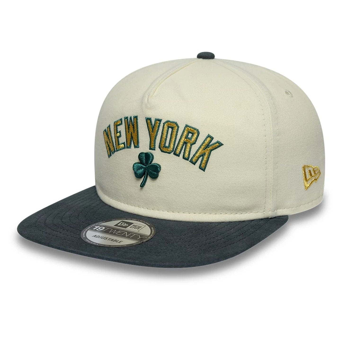 New York Yankees MLB Metallic Logo Cream 19TWENTY Adjustable Cap
