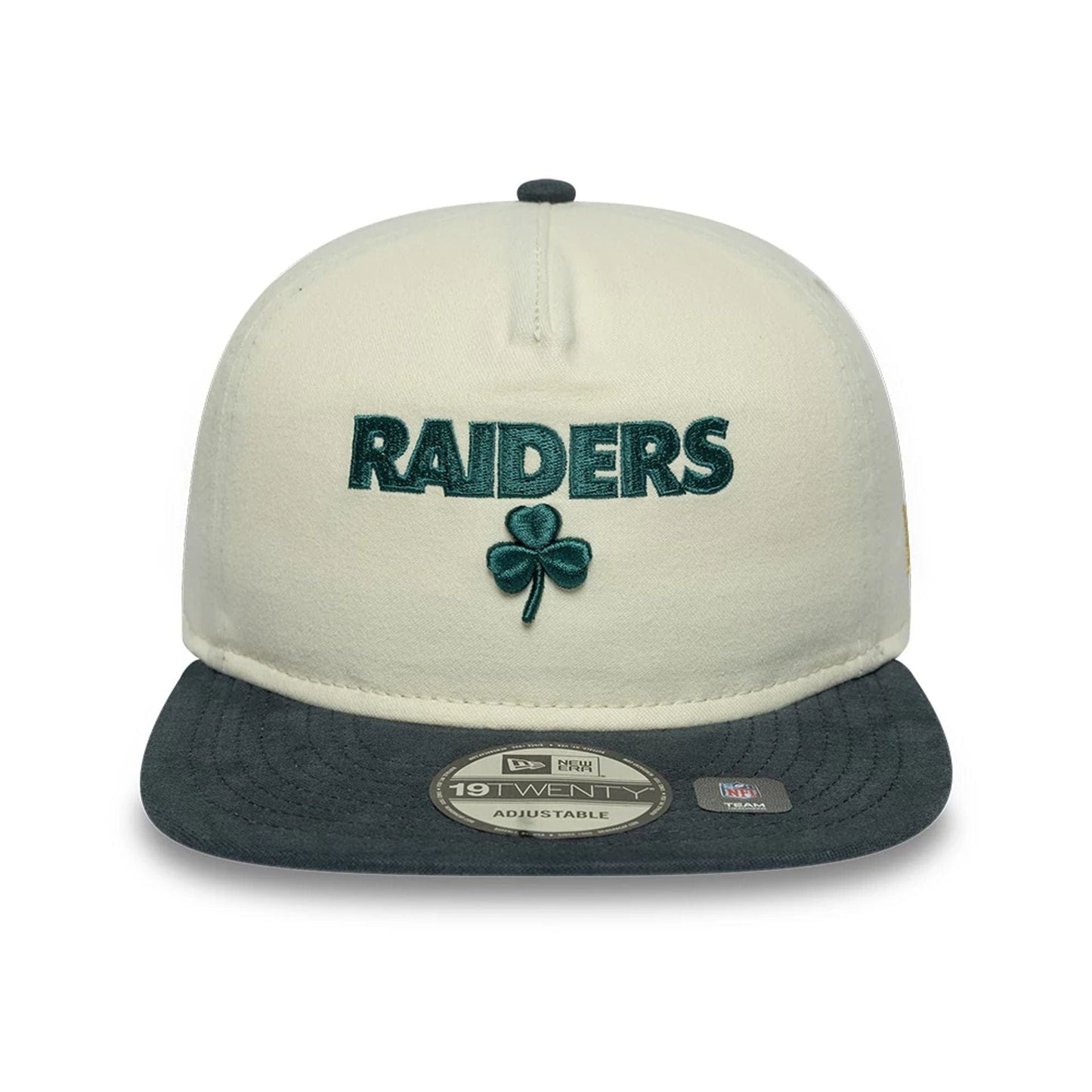 Las Vegas Raiders NFL Metallic Logo Cream 19TWENTY Adjustable Cap
