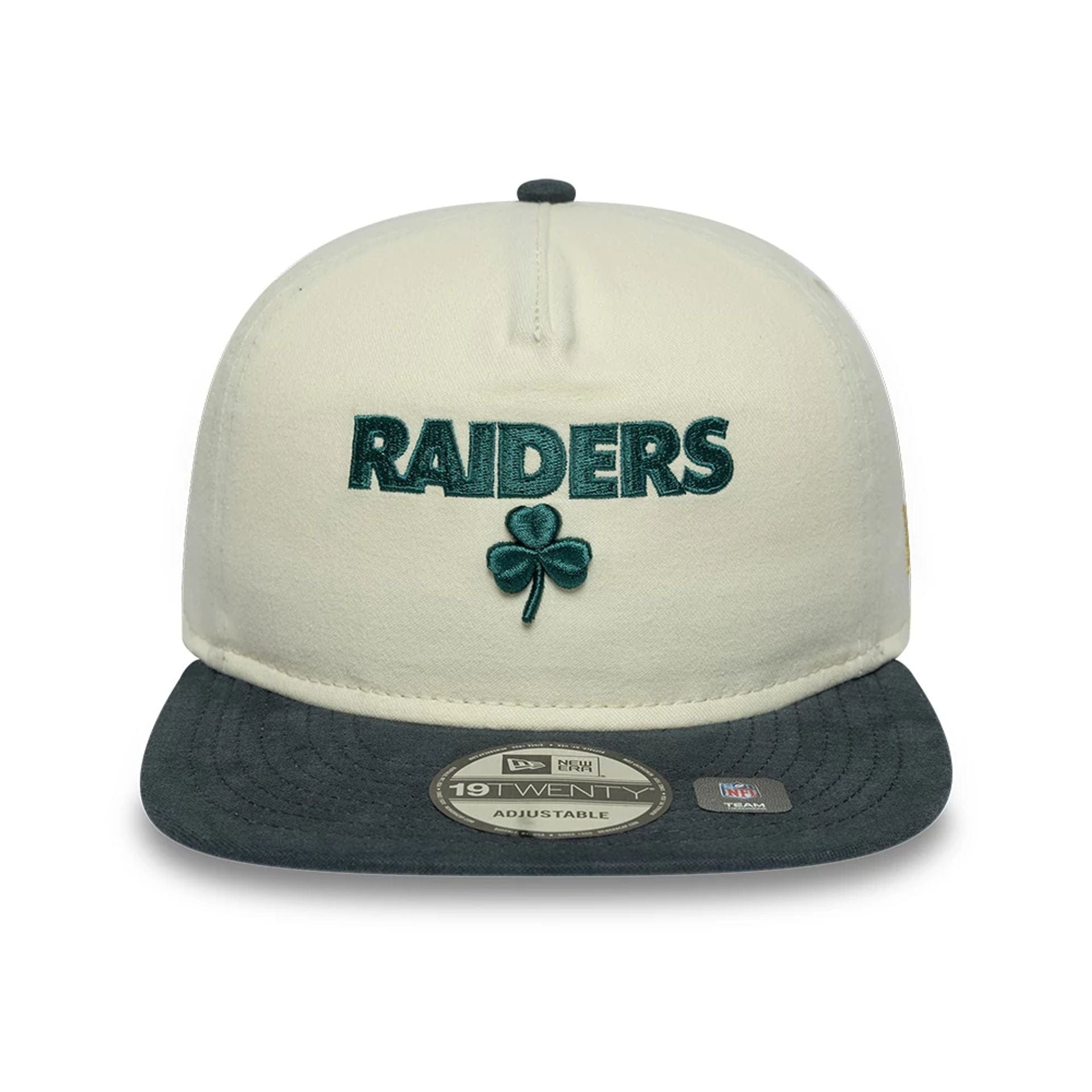 Las Vegas Raiders NFL Metallic Logo Cream 19TWENTY Adjustable Cap