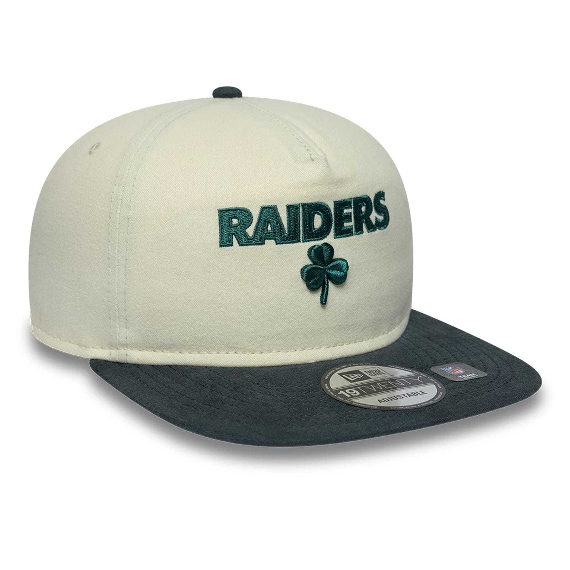 Las Vegas Raiders NFL Metallic Logo Cream 19TWENTY Adjustable Cap