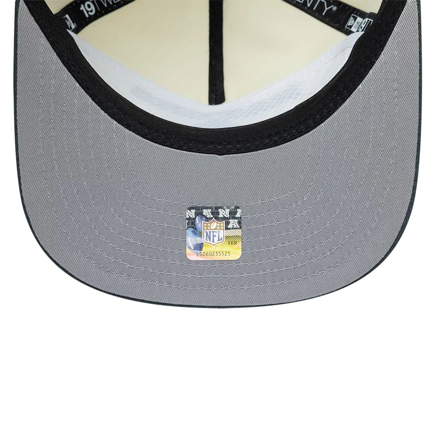 Las Vegas Raiders NFL Metallic Logo Cream 19TWENTY Adjustable Cap