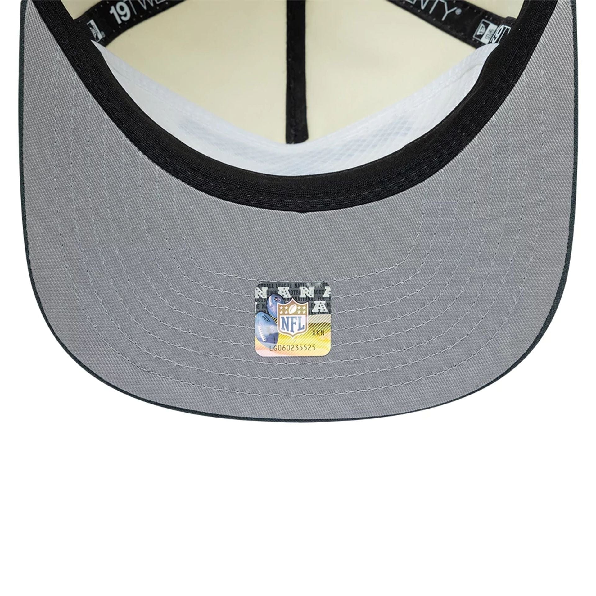 Las Vegas Raiders NFL Metallic Logo Cream 19TWENTY Adjustable Cap