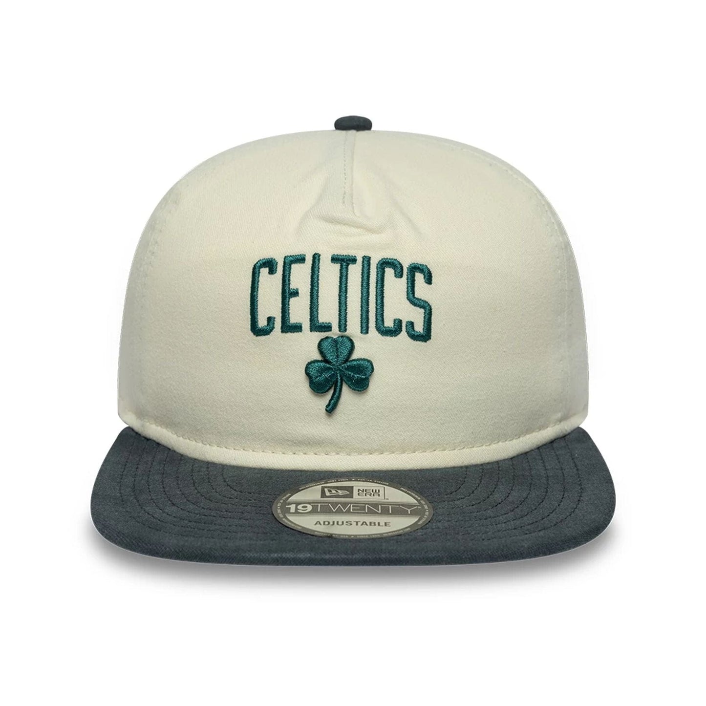 Boston Celtics NBA Metallic Logo Cream 19TWENTY Adjustable Cap