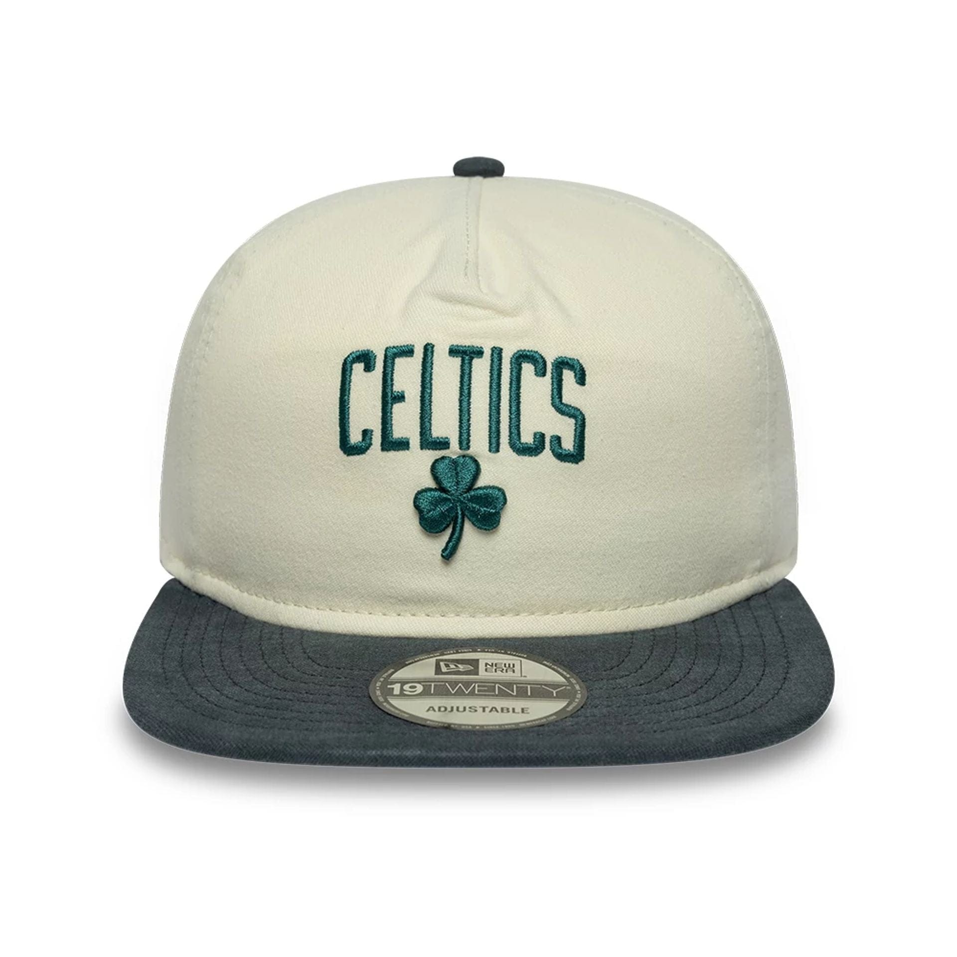 Boston Celtics NBA Metallic Logo Cream 19TWENTY Adjustable Cap