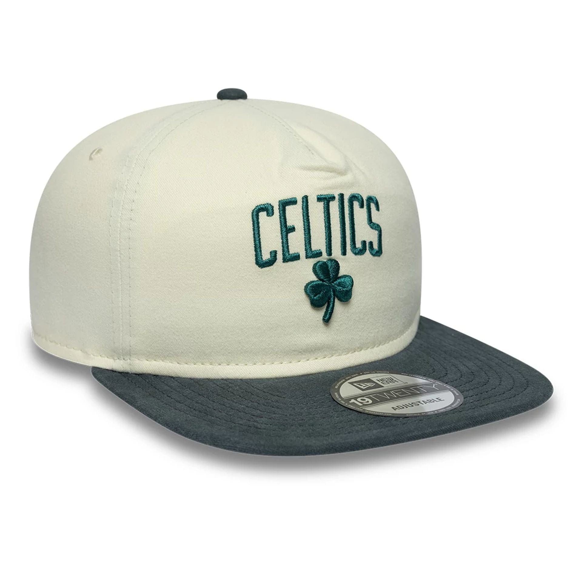 Boston Celtics NBA Metallic Logo Cream 19TWENTY Adjustable Cap
