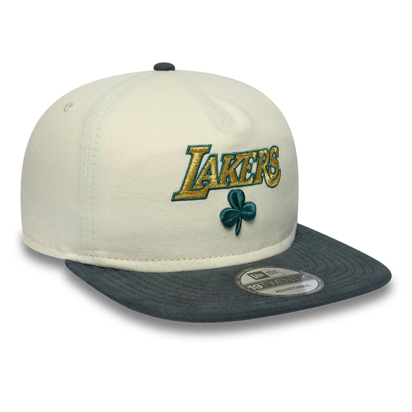 LA Lakers NBA Metallic Logo Cream 19TWENTY Adjustable Cap