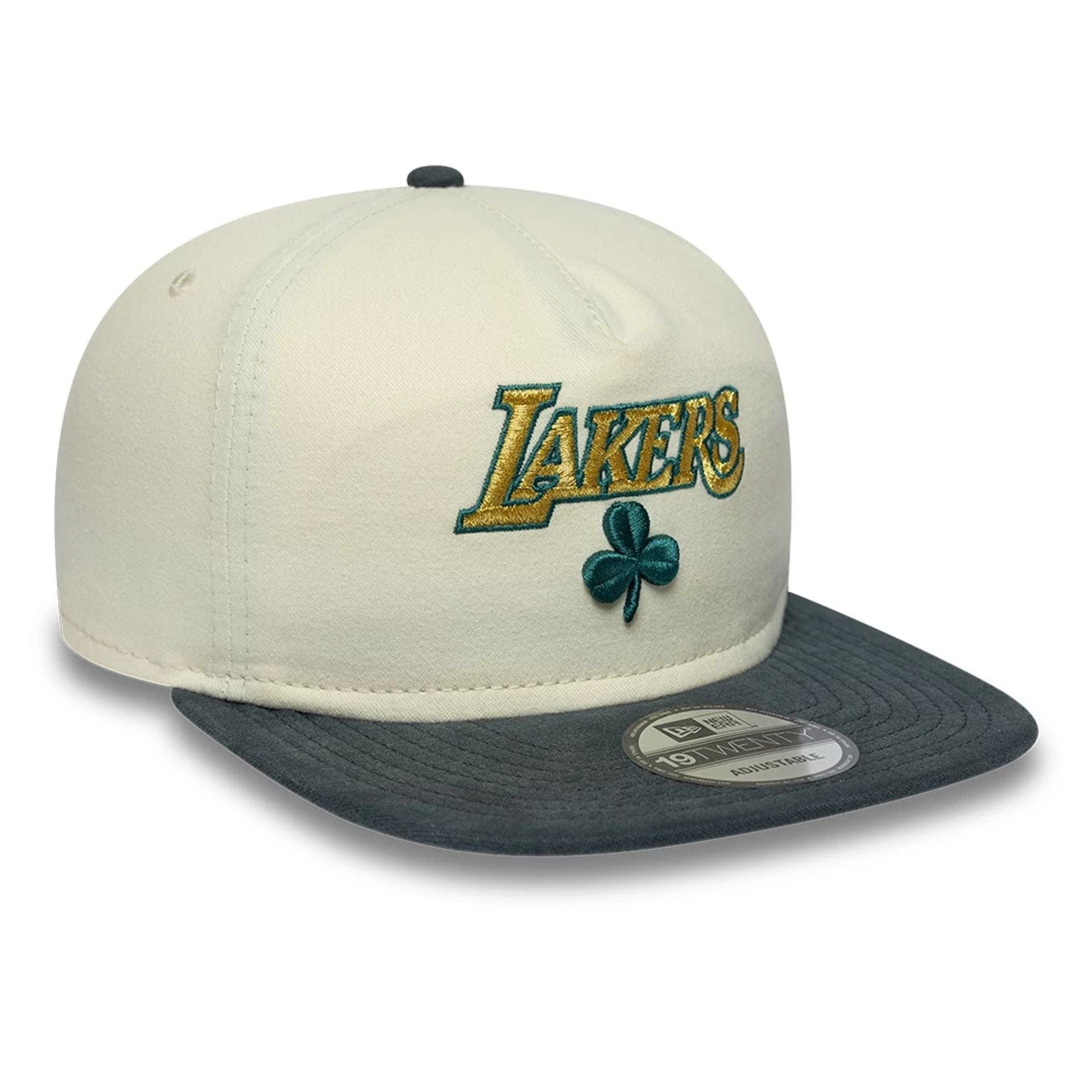 LA Lakers NBA Metallic Logo Cream 19TWENTY Adjustable Cap