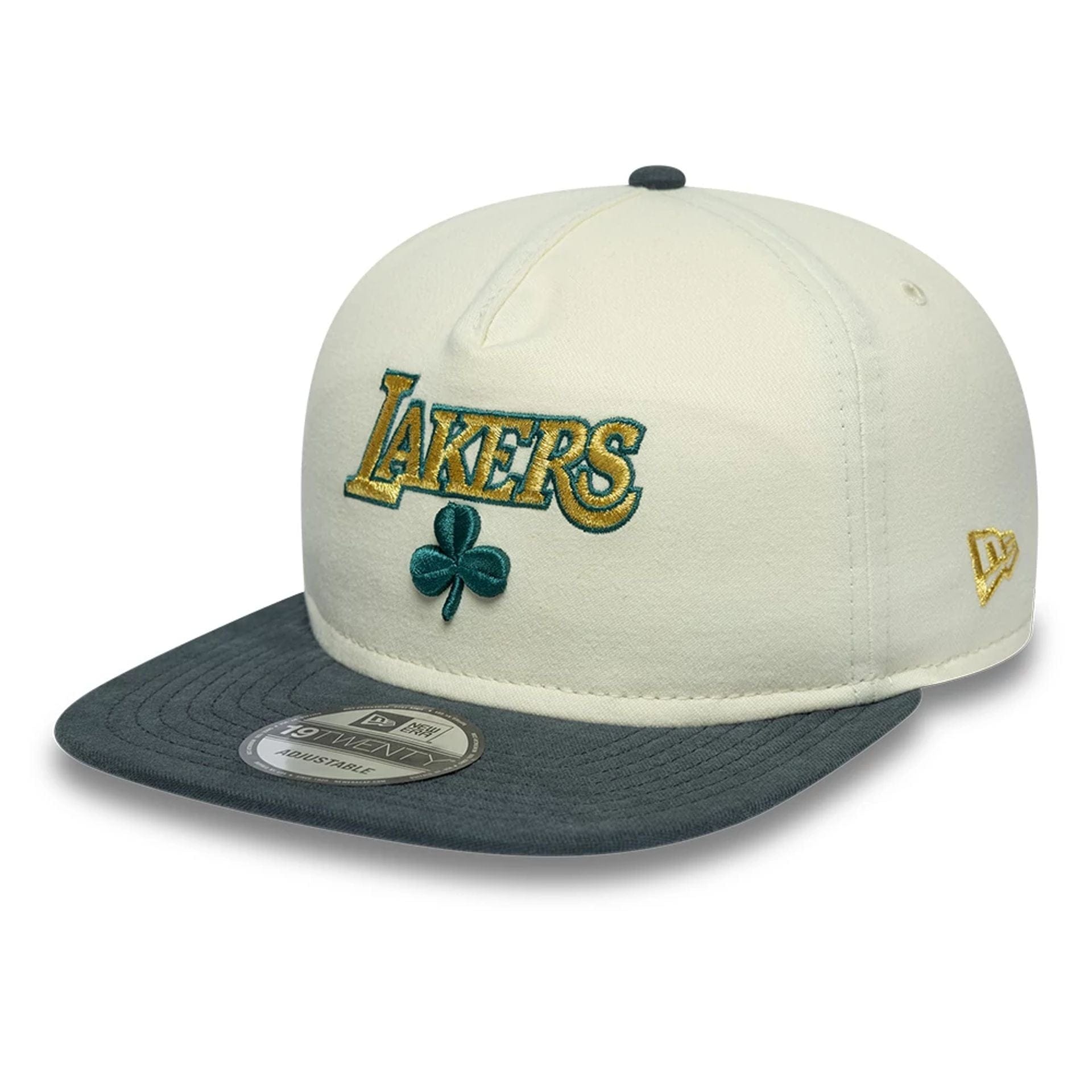 LA Lakers NBA Metallic Logo Cream 19TWENTY Adjustable Cap
