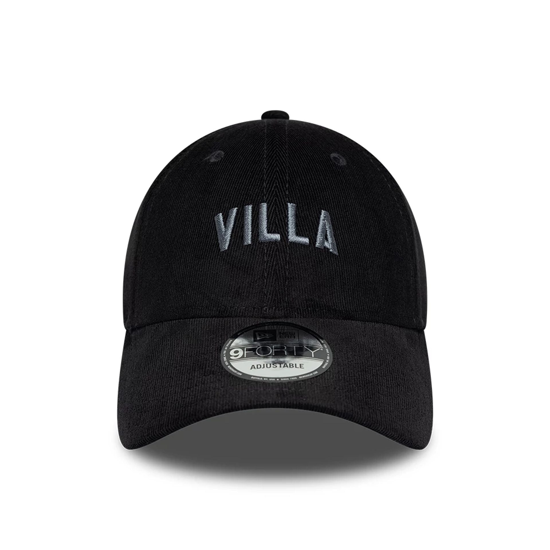 Aston Villa FC Cord Black 9FORTY Adjustable Cap