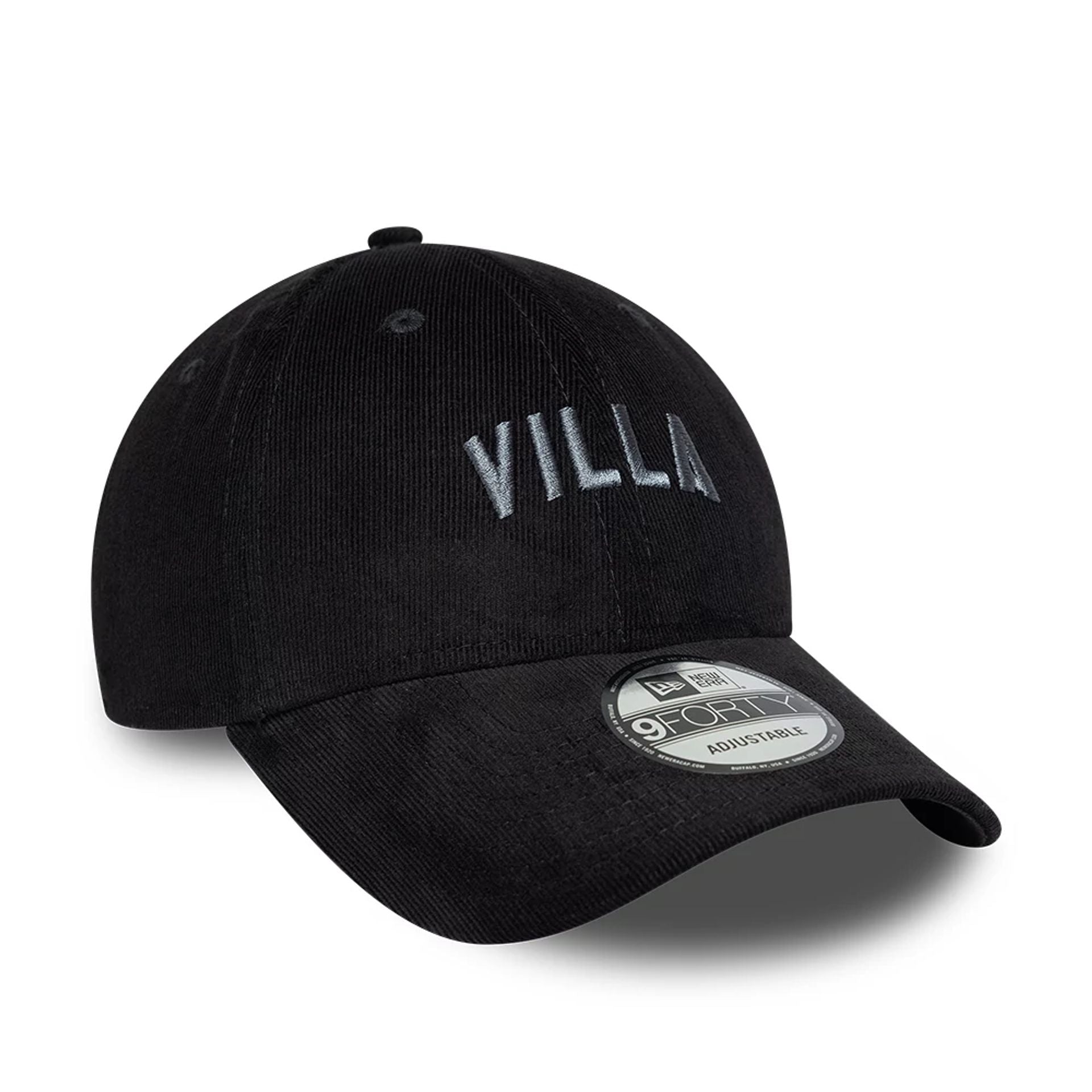 Aston Villa FC Cord Black 9FORTY Adjustable Cap