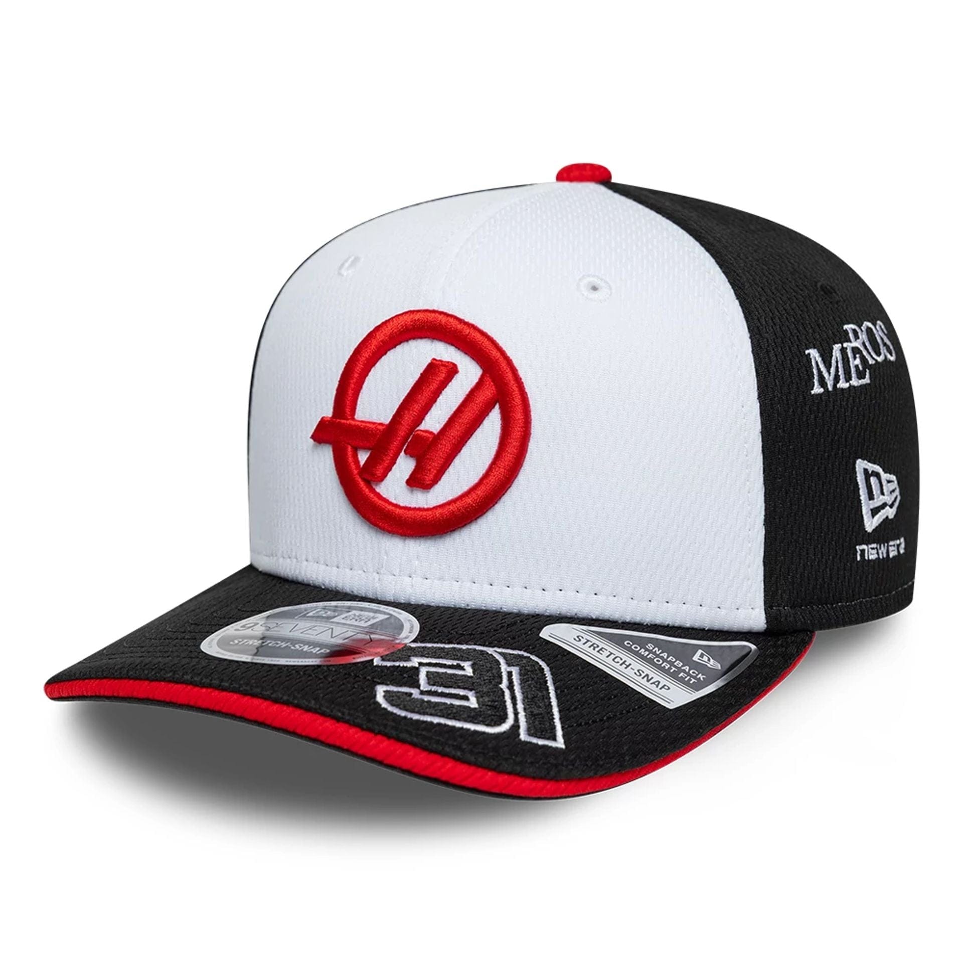 TGR Haas F1 Esteban Ocon Black 9SEVENTY Stretch Snap Adjustable Cap