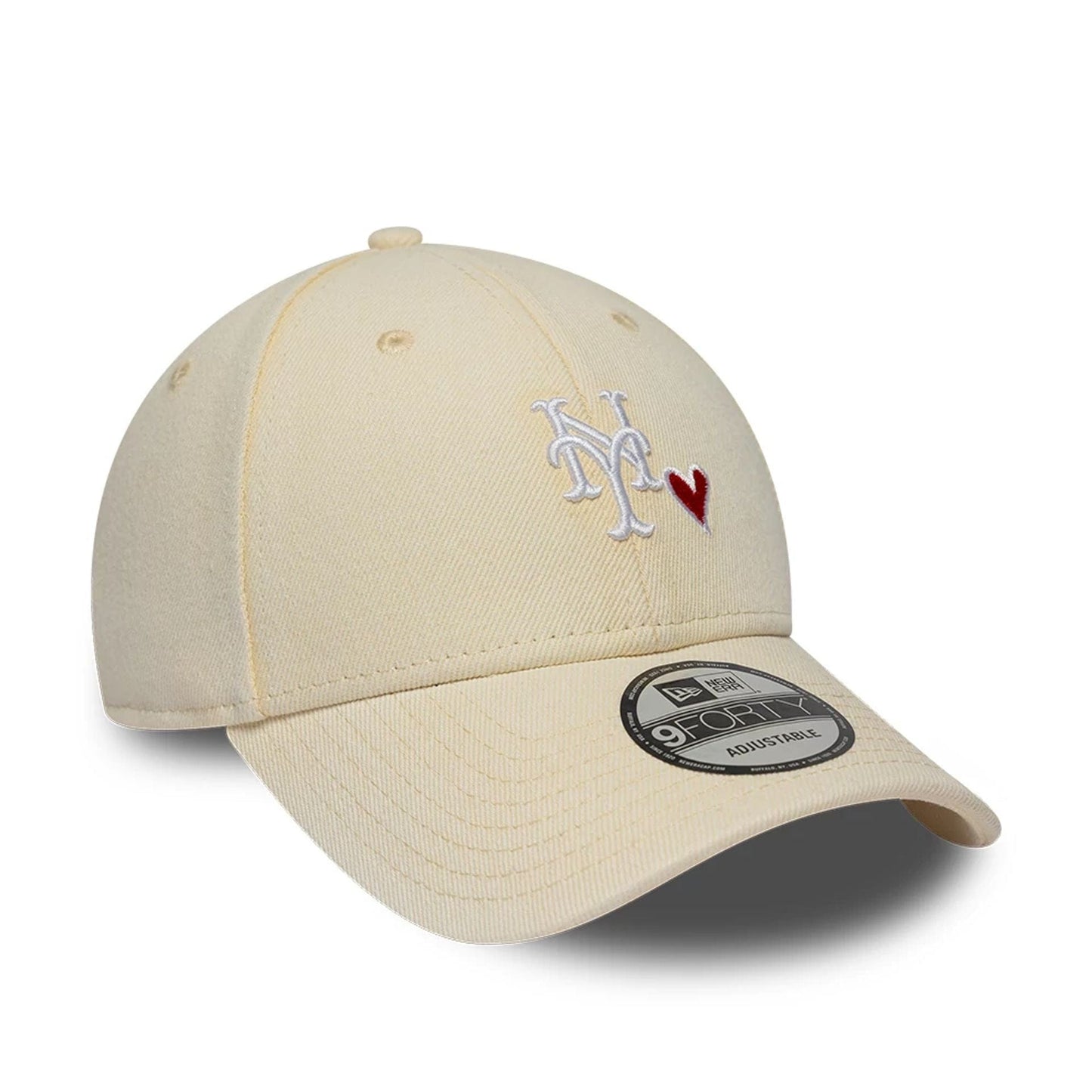 New York Mets MLB Washed Denim Light Beige 9FORTY Adjustable Cap