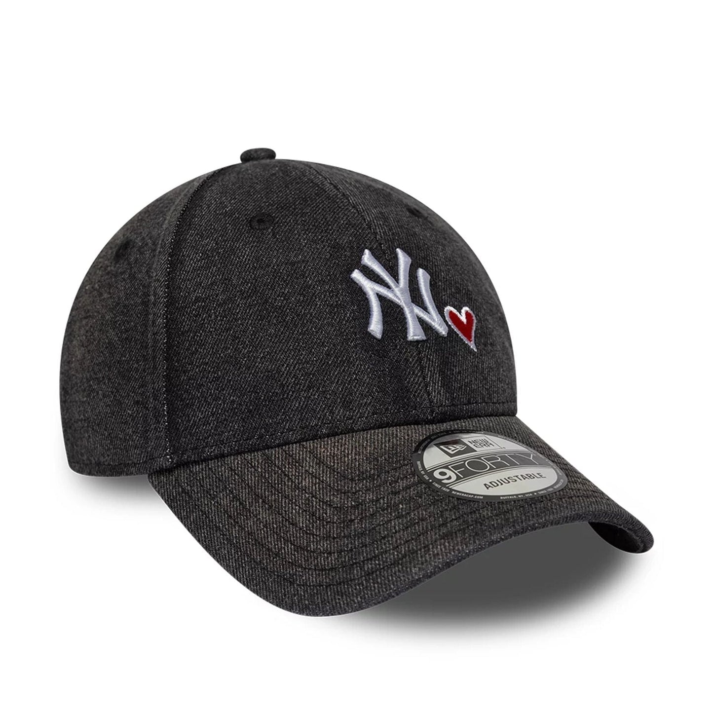 New York Yankees MLB Washed Denim Black 9FORTY Adjustable Cap