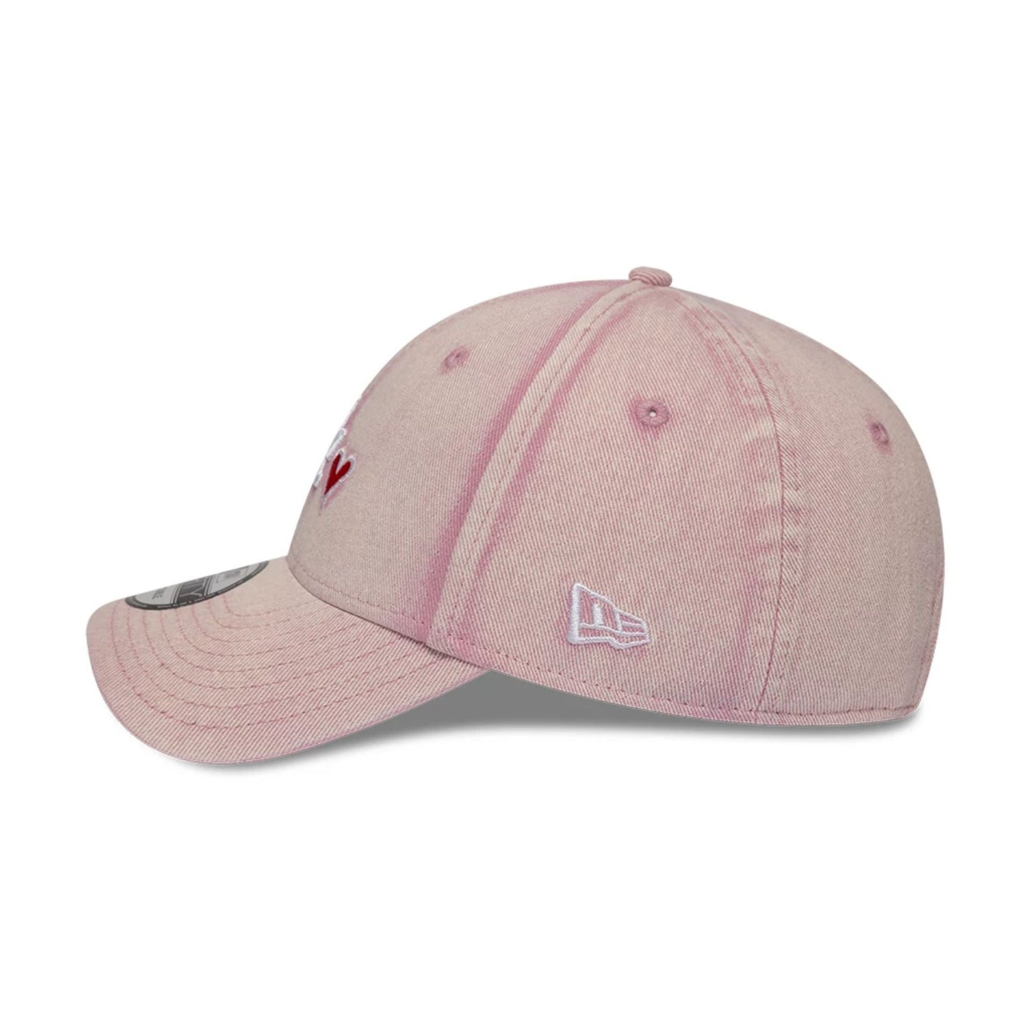 LA Dodgers MLB Washed Denim Pastel Pink 9FORTY Adjustable Cap