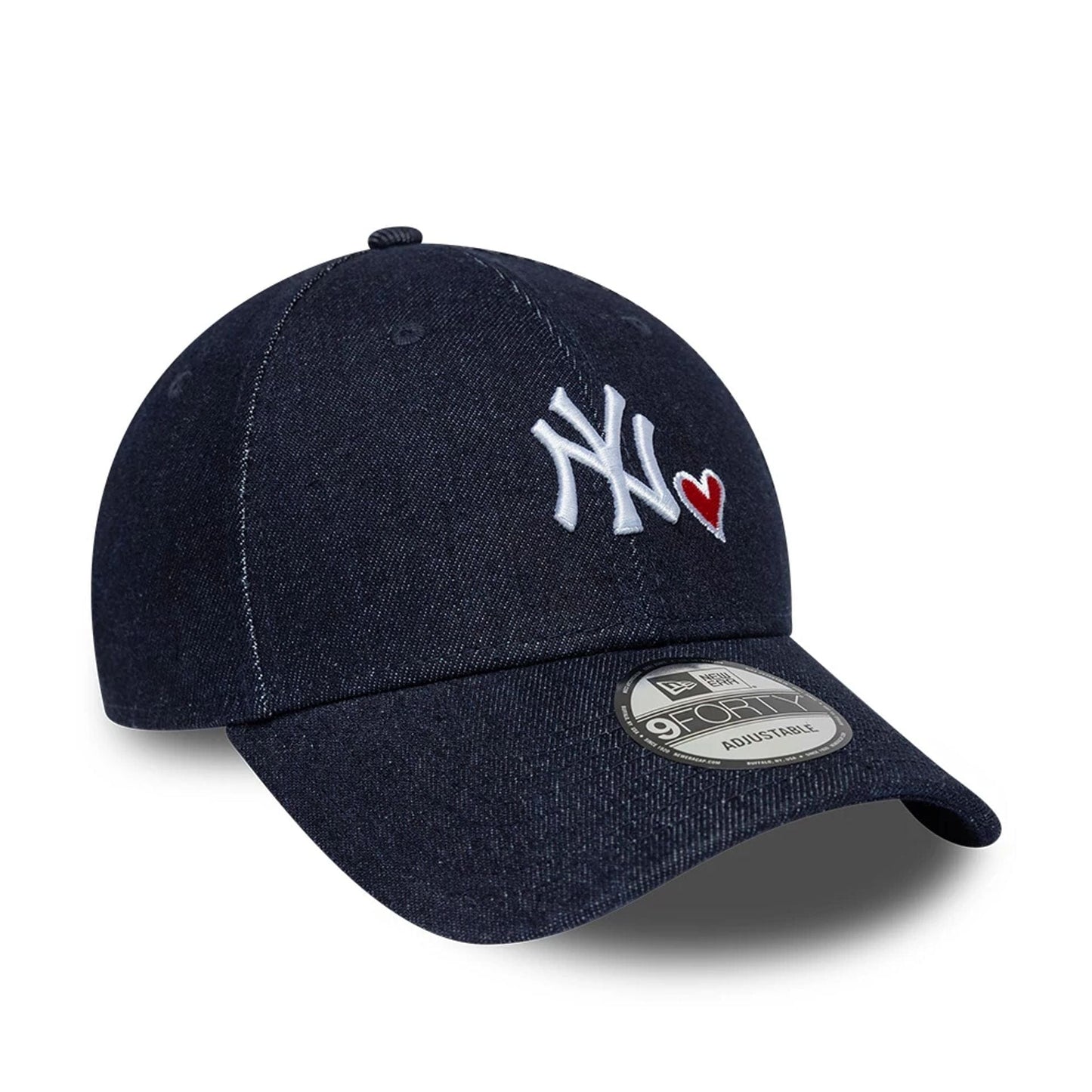 New York Yankees MLB Denim Heart Navy 9FORTY Adjustable Cap