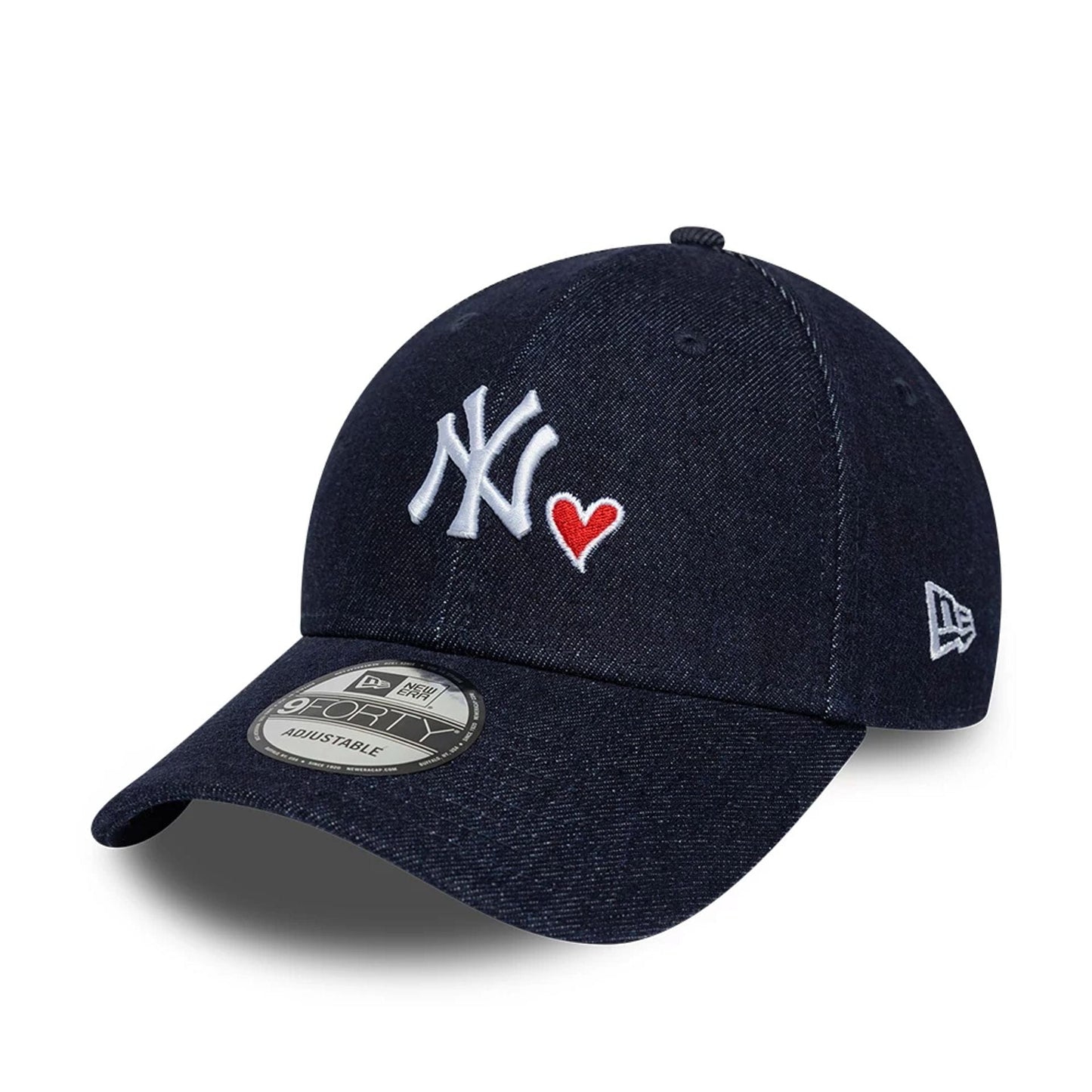 New York Yankees MLB Denim Heart Navy 9FORTY Adjustable Cap