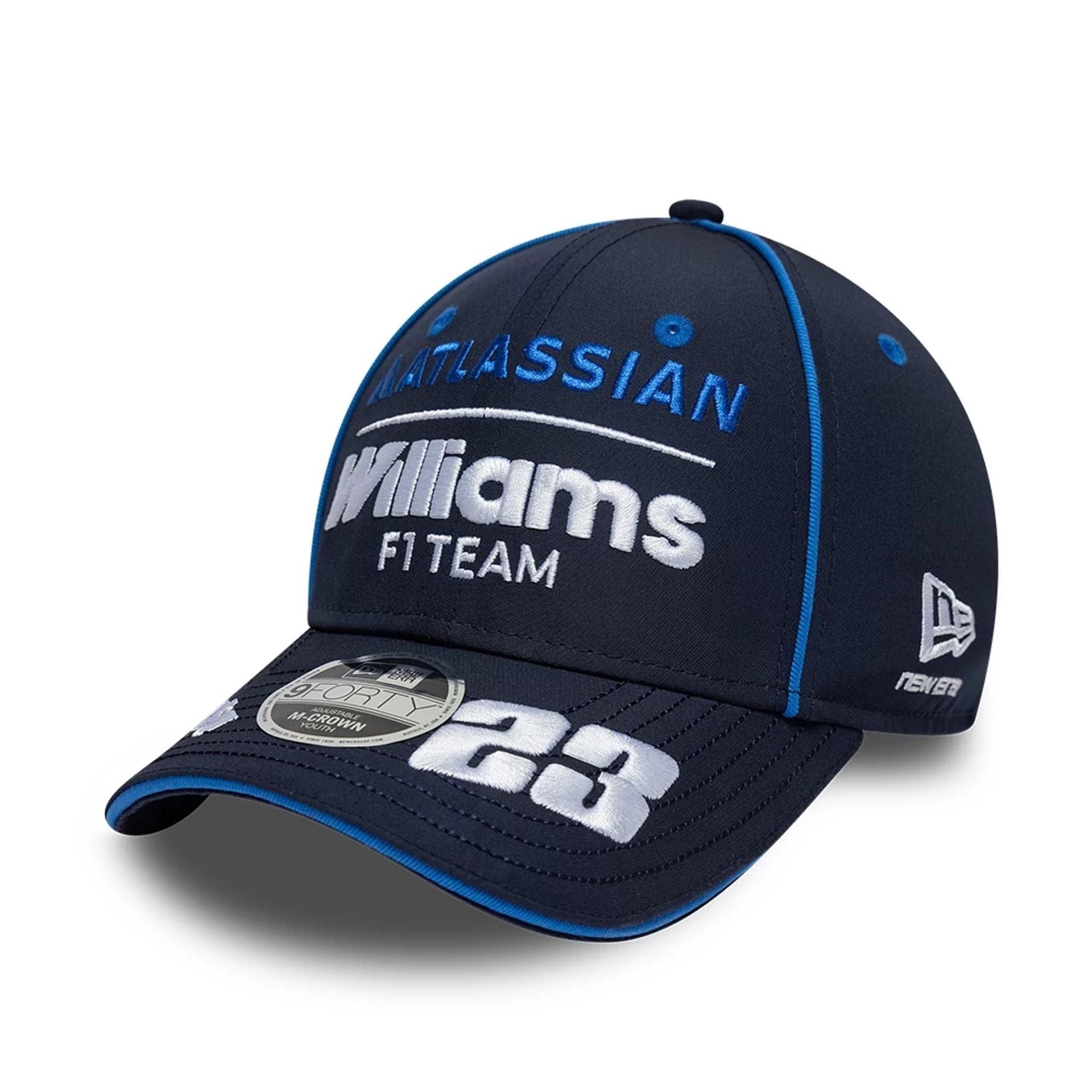 Youth Williams Alex Albon Navy 9FORTY M-Crown Adjustable Cap