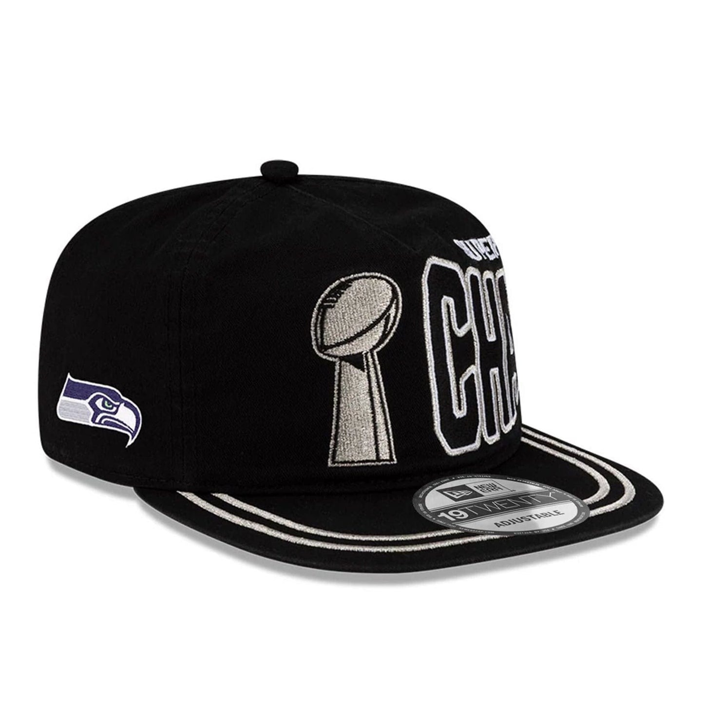 Seattle Seahawks NFL Super Bowl 2026 Parade Black 19TWENTY Adjustable Cap