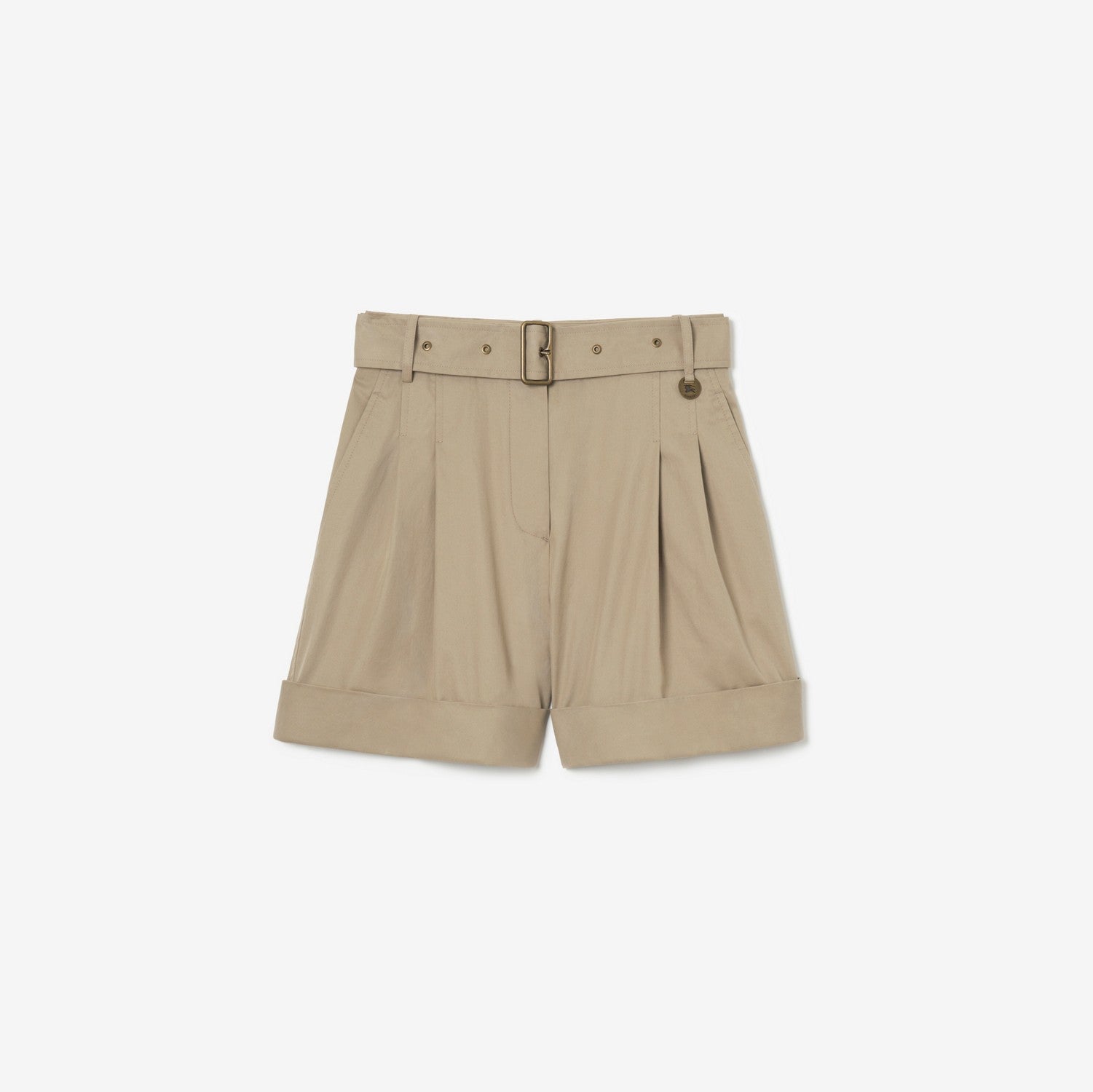 Belted Tropical Gabardine Shorts