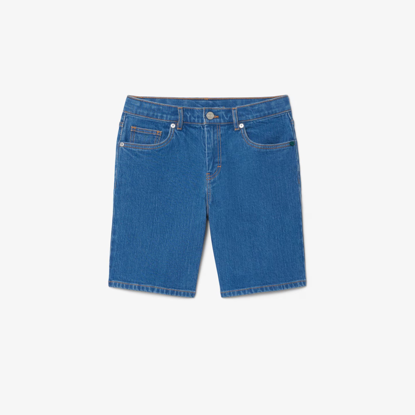 5-Pocket Stretch Denim Bermuda Shorts
