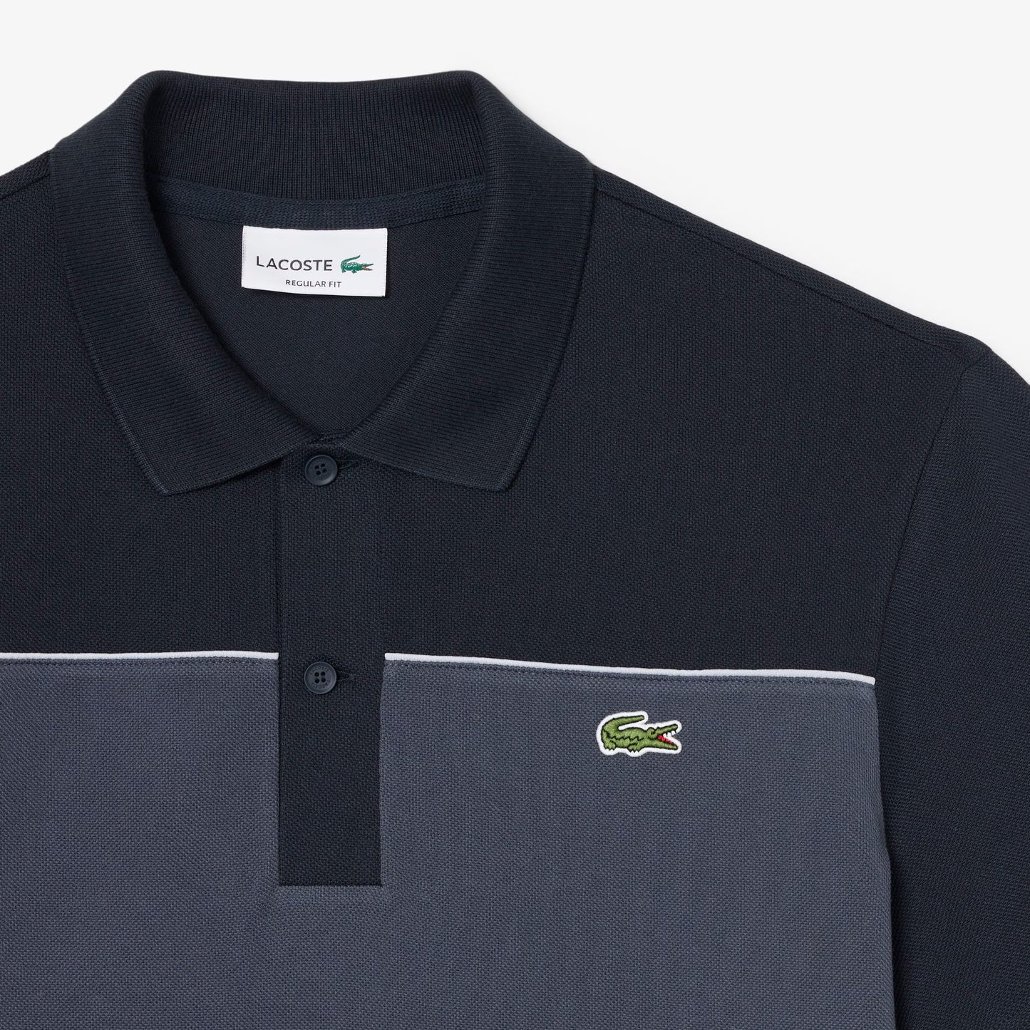 Regular Fit Colour-Block Piqu e9 Polo Shirt