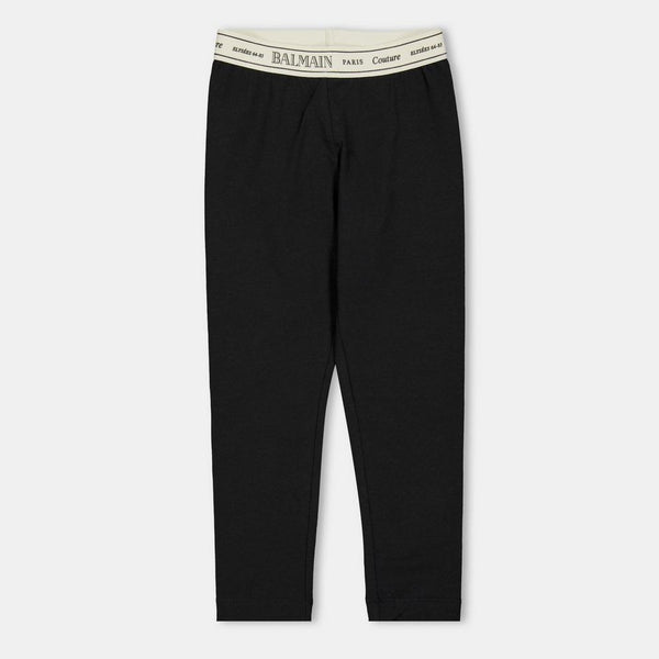 Balmain Kids' Logo Stretchy Leggings