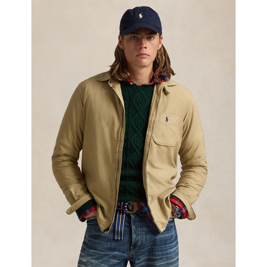 Polo Ralph Lauren Men's Garment Dye Cotton Long Sleeve Full Zip Overshirt