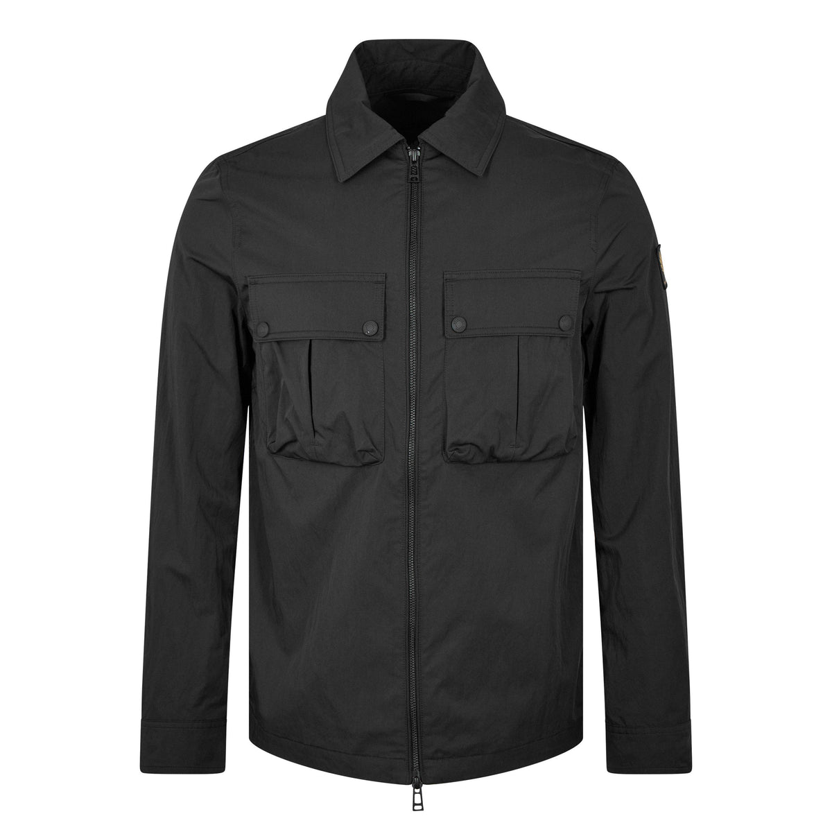 Belstaff Men's Stride Zip Collar Long Sleeve Overshirt