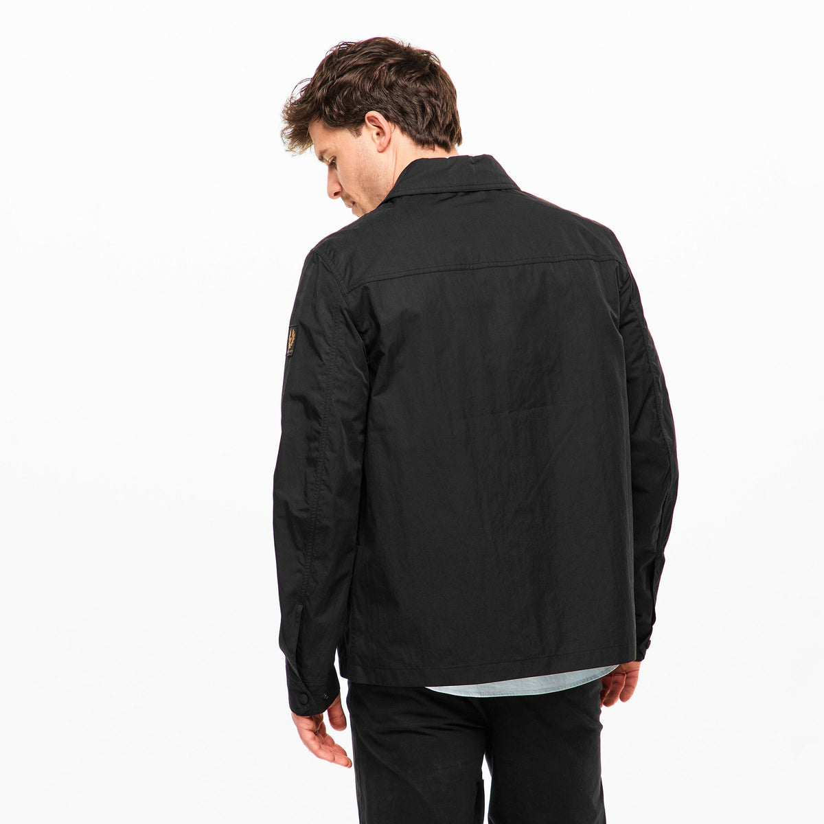 Belstaff Men's Stride Zip Collar Long Sleeve Overshirt