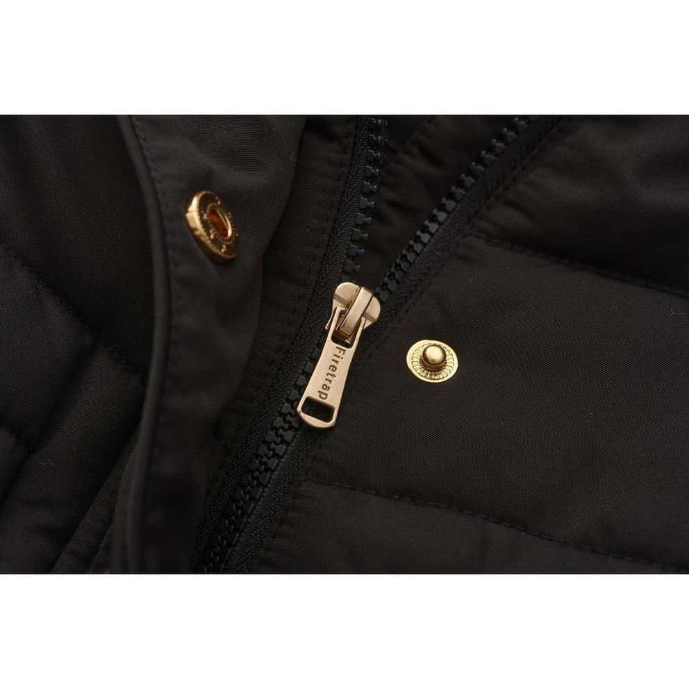 Faux Fur Hooded Long Sleeve Parka