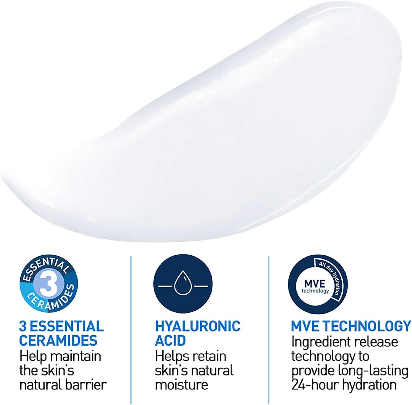 CeraVe Moisturising Lotion, Daily Face & Body Moisturiser, With 3 essential ceramides & hyaluronic acid, For dry to very dry skin, 473 ml/16 oz - Interactive Group