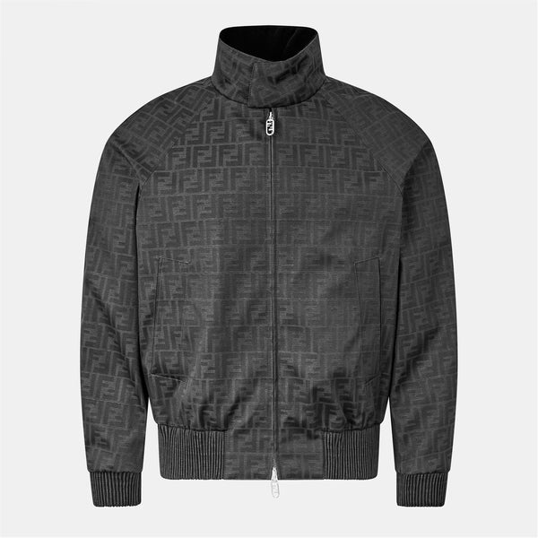 Men's Logo Canvas Long Sleeve Coach Jacket