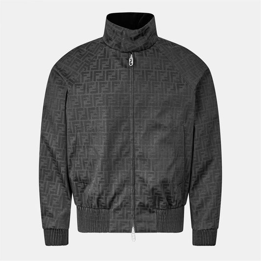 Men's Logo Canvas Long Sleeve Coach Jacket