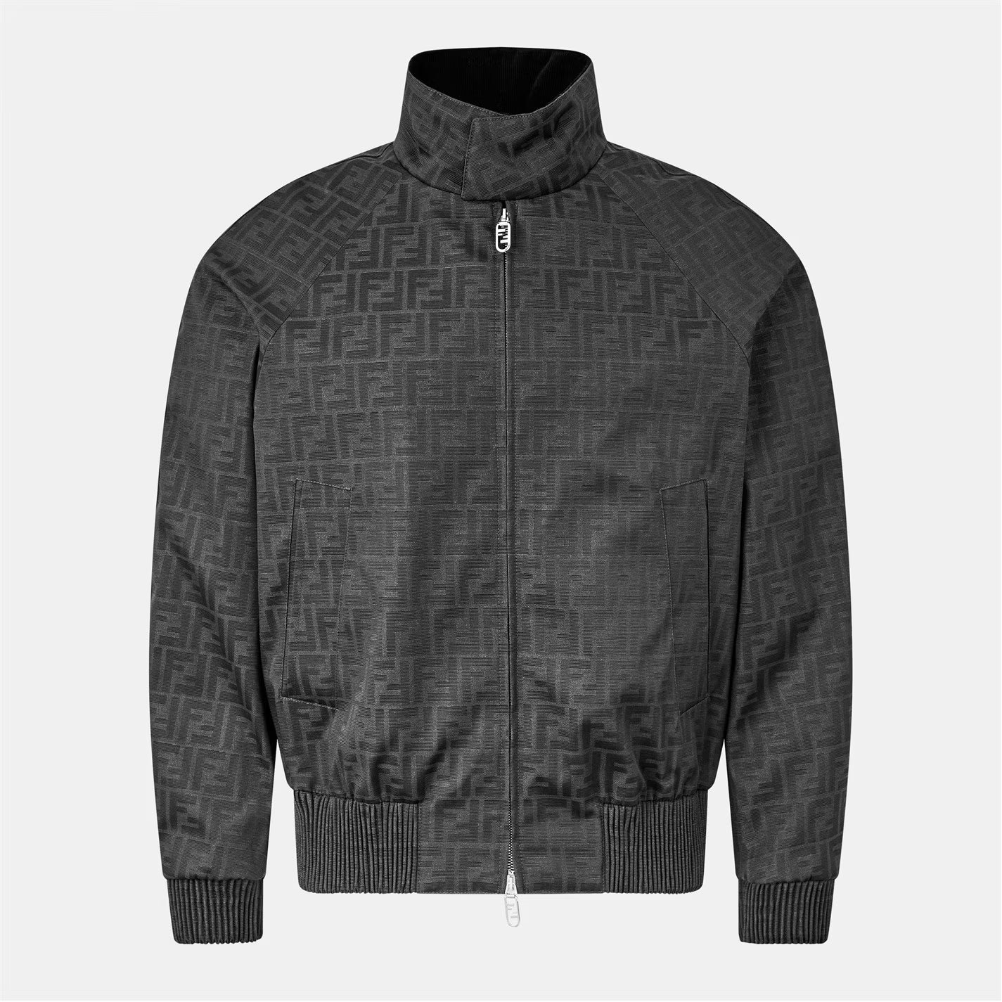 Men's Logo Canvas Long Sleeve Coach Jacket