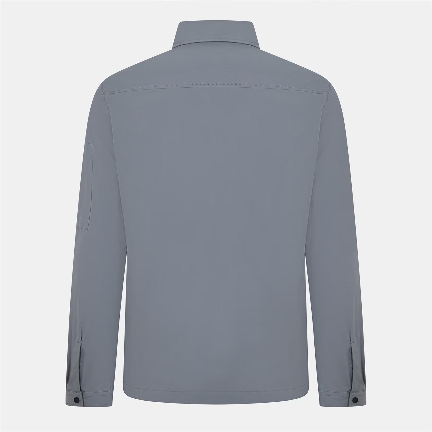 Men's Emmond Red Cotton Long Sleeve Zip Overshirt