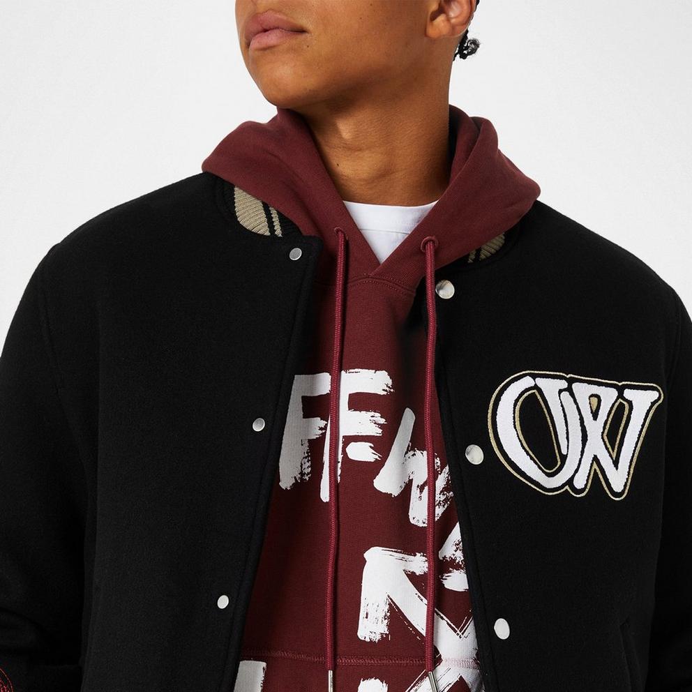 Men's Moon Wool Long Sleeve Varsity Jacket