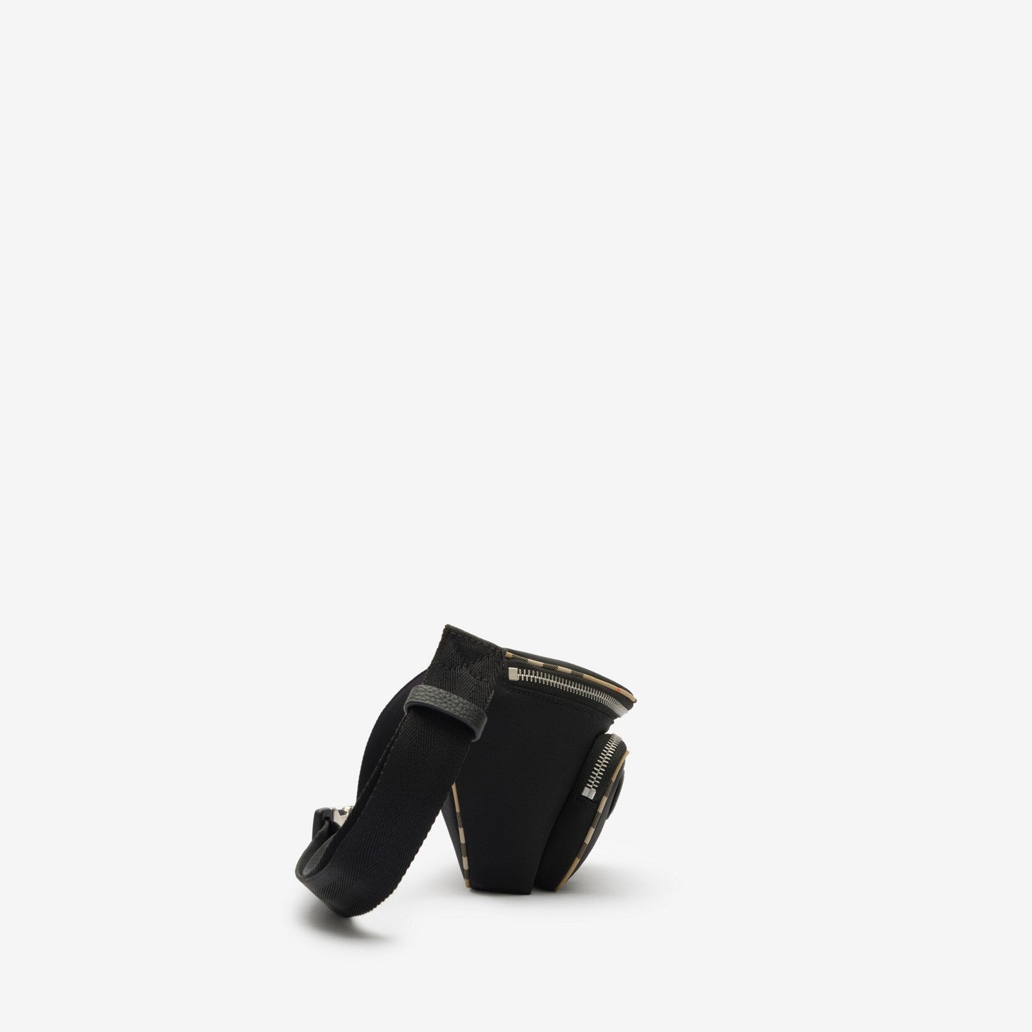 Check Trim Belt Bag