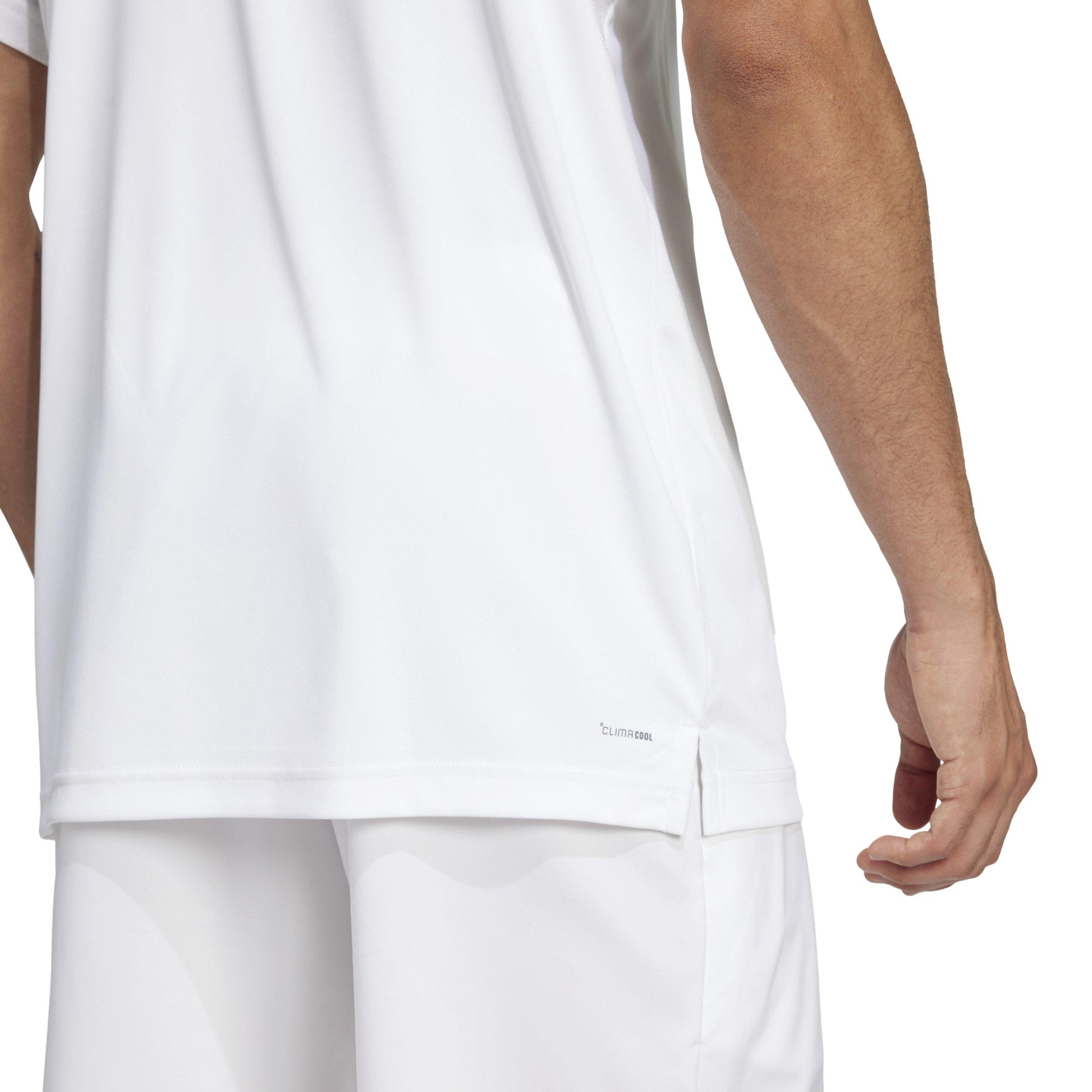 adidas Club 3 Stripe Polo Shirt Mens